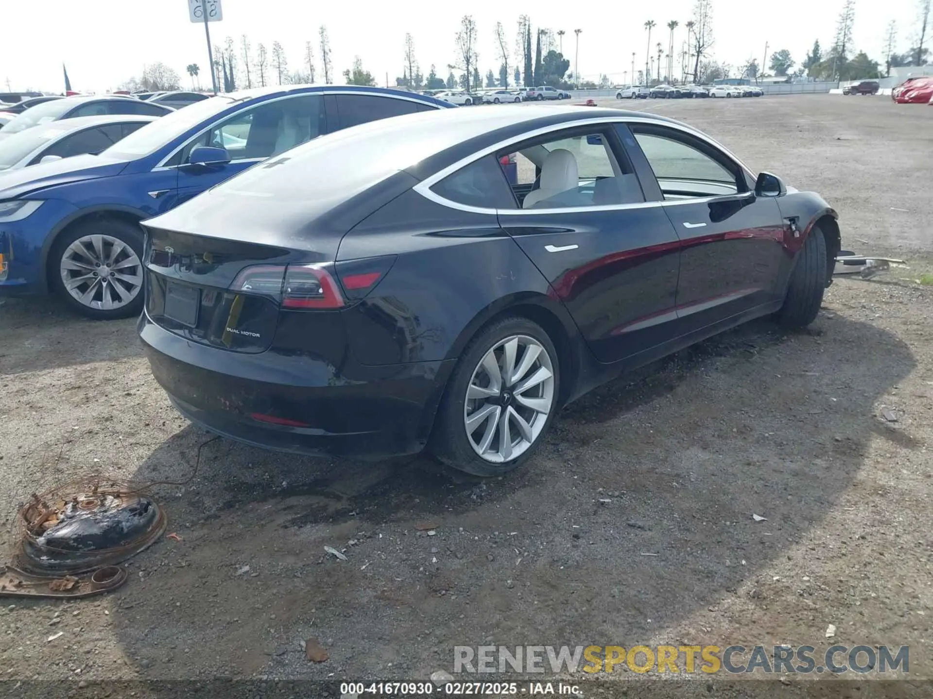 4 fotografías del automóvil dañado 5YJ3E1EB5KF391424 TESLA MODEL 3 2019