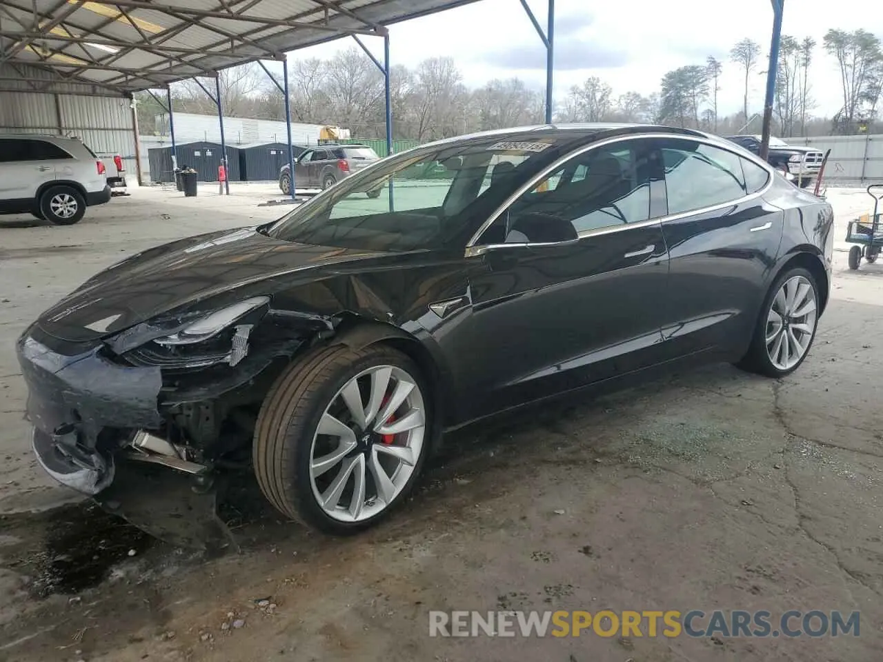 1 fotografías del automóvil dañado 5YJ3E1EB5KF434594 TESLA MODEL 3 2019