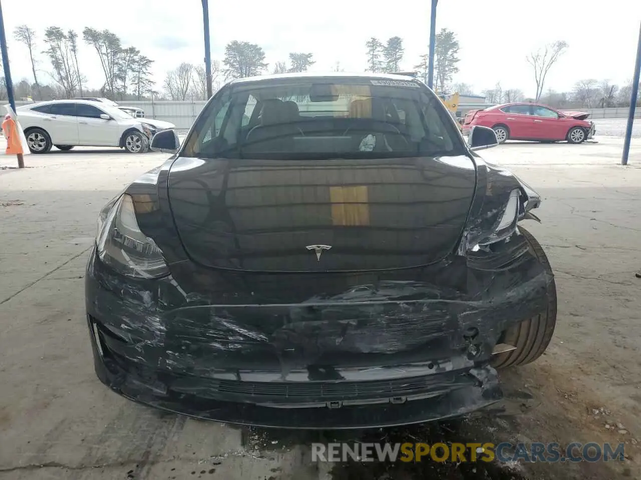 5 fotografías del automóvil dañado 5YJ3E1EB5KF434594 TESLA MODEL 3 2019