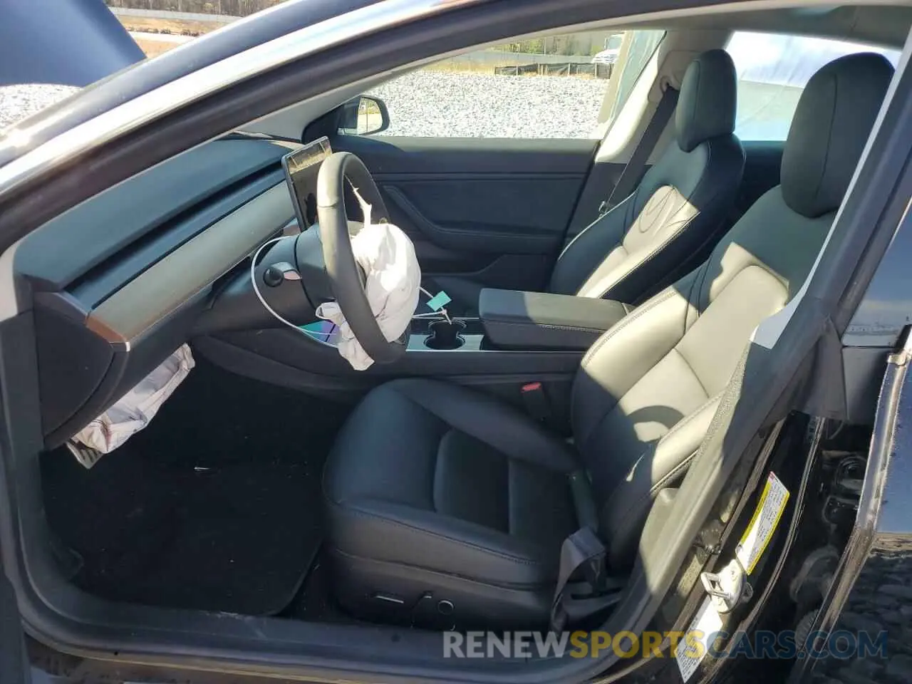 7 fotografías del automóvil dañado 5YJ3E1EB5KF434594 TESLA MODEL 3 2019