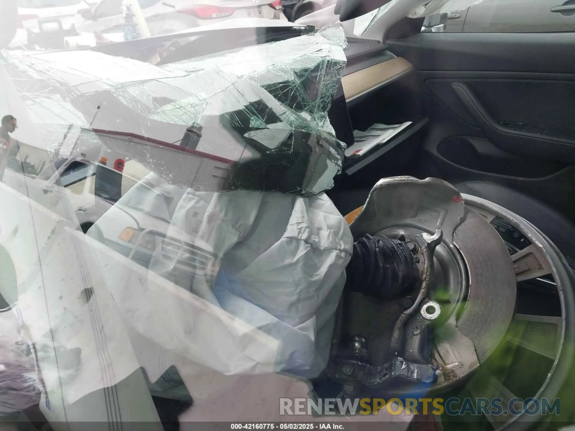 15 fotografías del automóvil dañado 5YJ3E1EB5KF434613 TESLA MODEL 3 2019