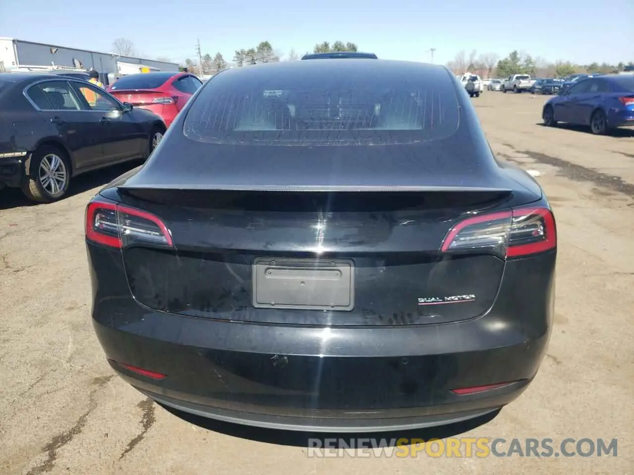 6 fotografías del automóvil dañado 5YJ3E1EB5KF440749 TESLA MODEL 3 2019
