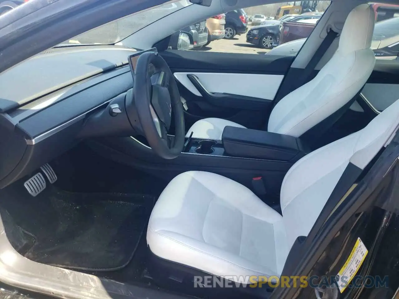 7 fotografías del automóvil dañado 5YJ3E1EB5KF440749 TESLA MODEL 3 2019