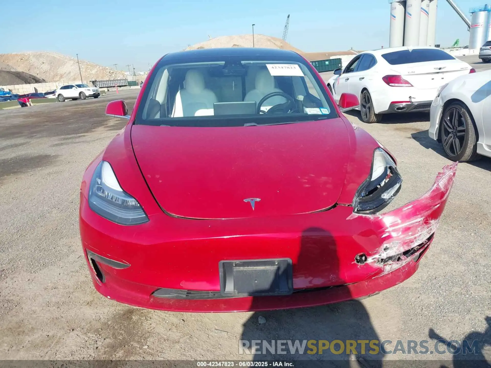 12 fotografías del automóvil dañado 5YJ3E1EB5KF454456 TESLA MODEL 3 2019