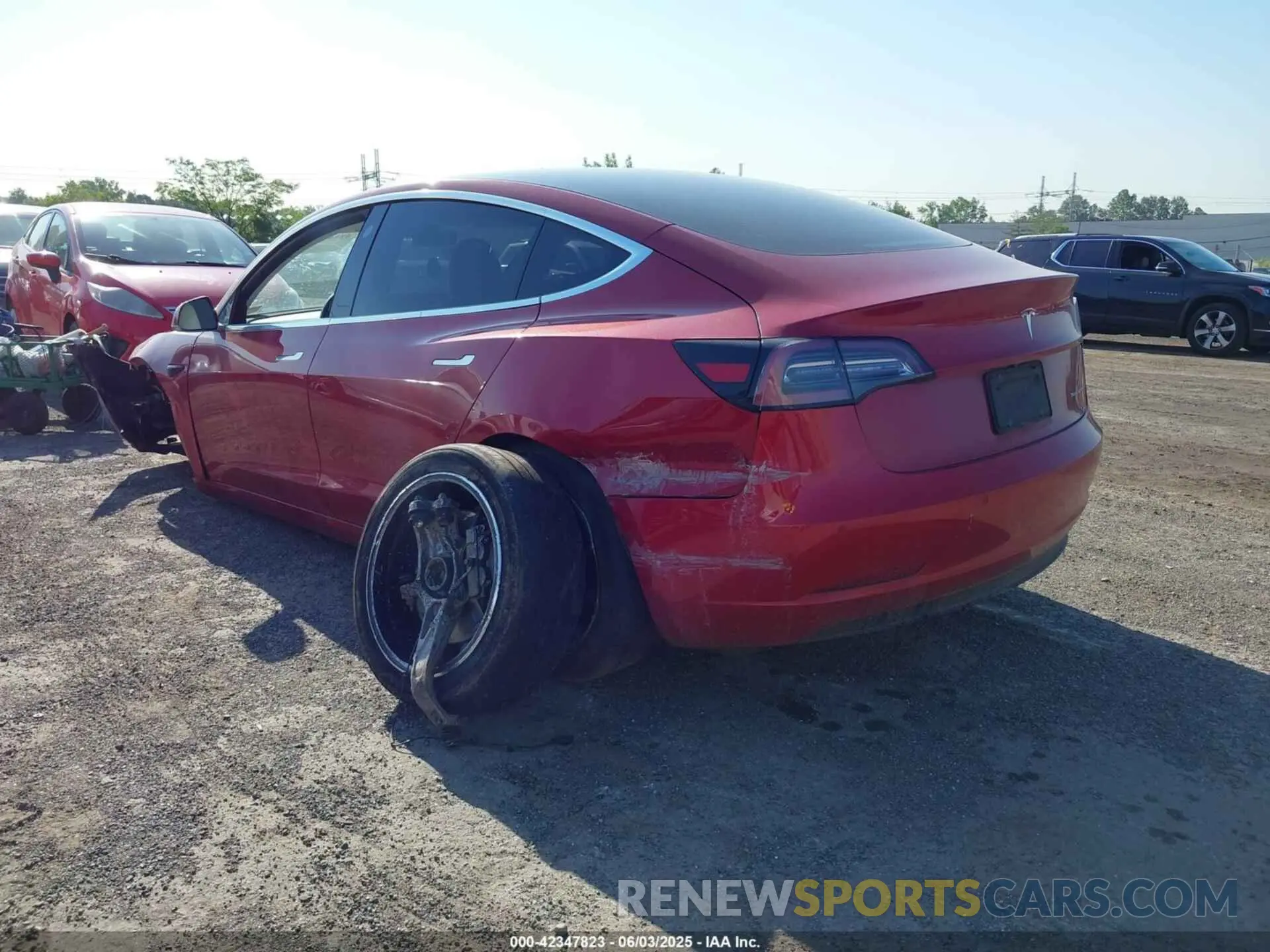 3 fotografías del automóvil dañado 5YJ3E1EB5KF454456 TESLA MODEL 3 2019