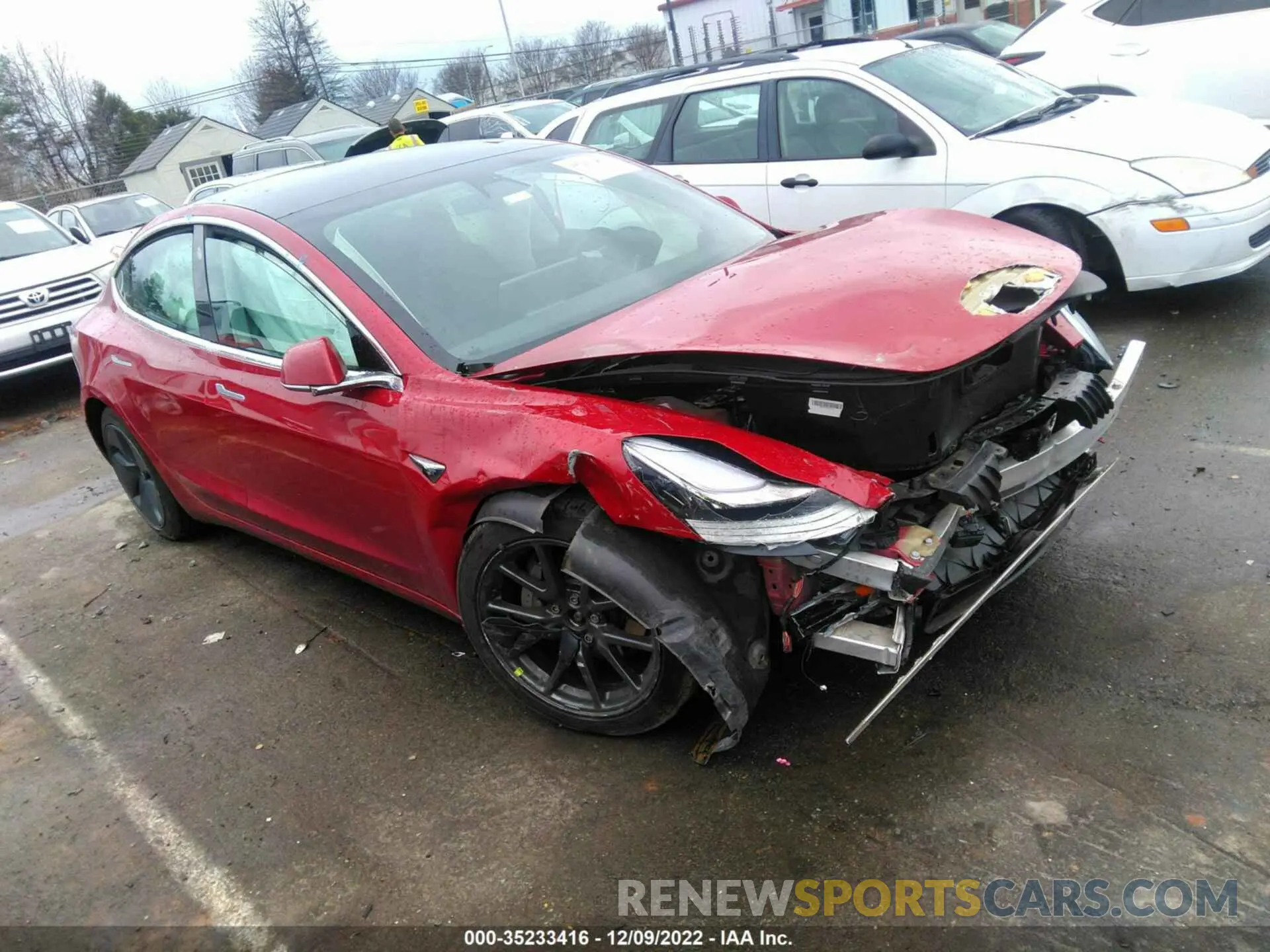 1 fotografías del automóvil dañado 5YJ3E1EB5KF464839 TESLA MODEL 3 2019