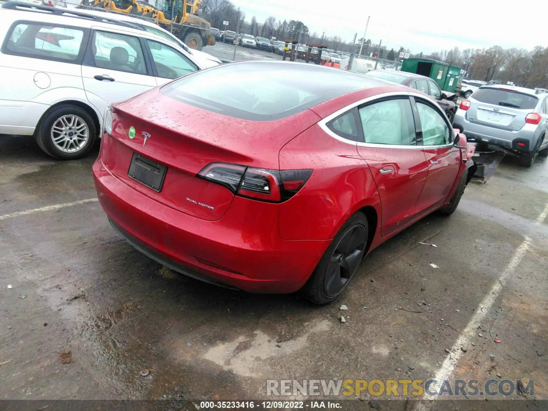 4 fotografías del automóvil dañado 5YJ3E1EB5KF464839 TESLA MODEL 3 2019