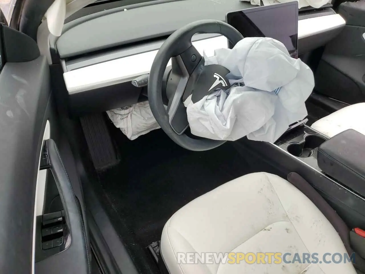 8 fotografías del automóvil dañado 5YJ3E1EB5KF482337 TESLA MODEL 3 2019