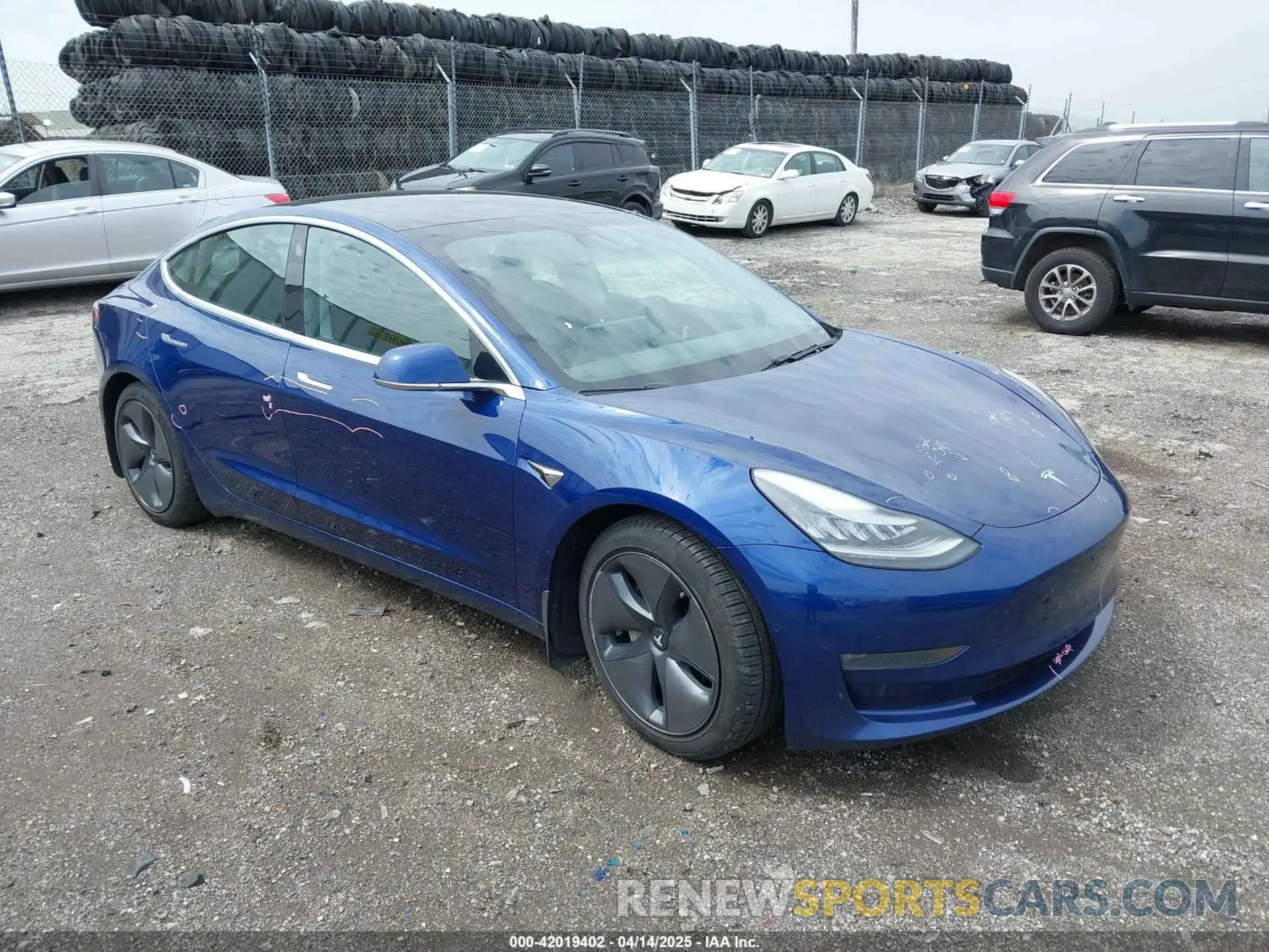 1 fotografías del automóvil dañado 5YJ3E1EB5KF497582 TESLA MODEL 3 2019