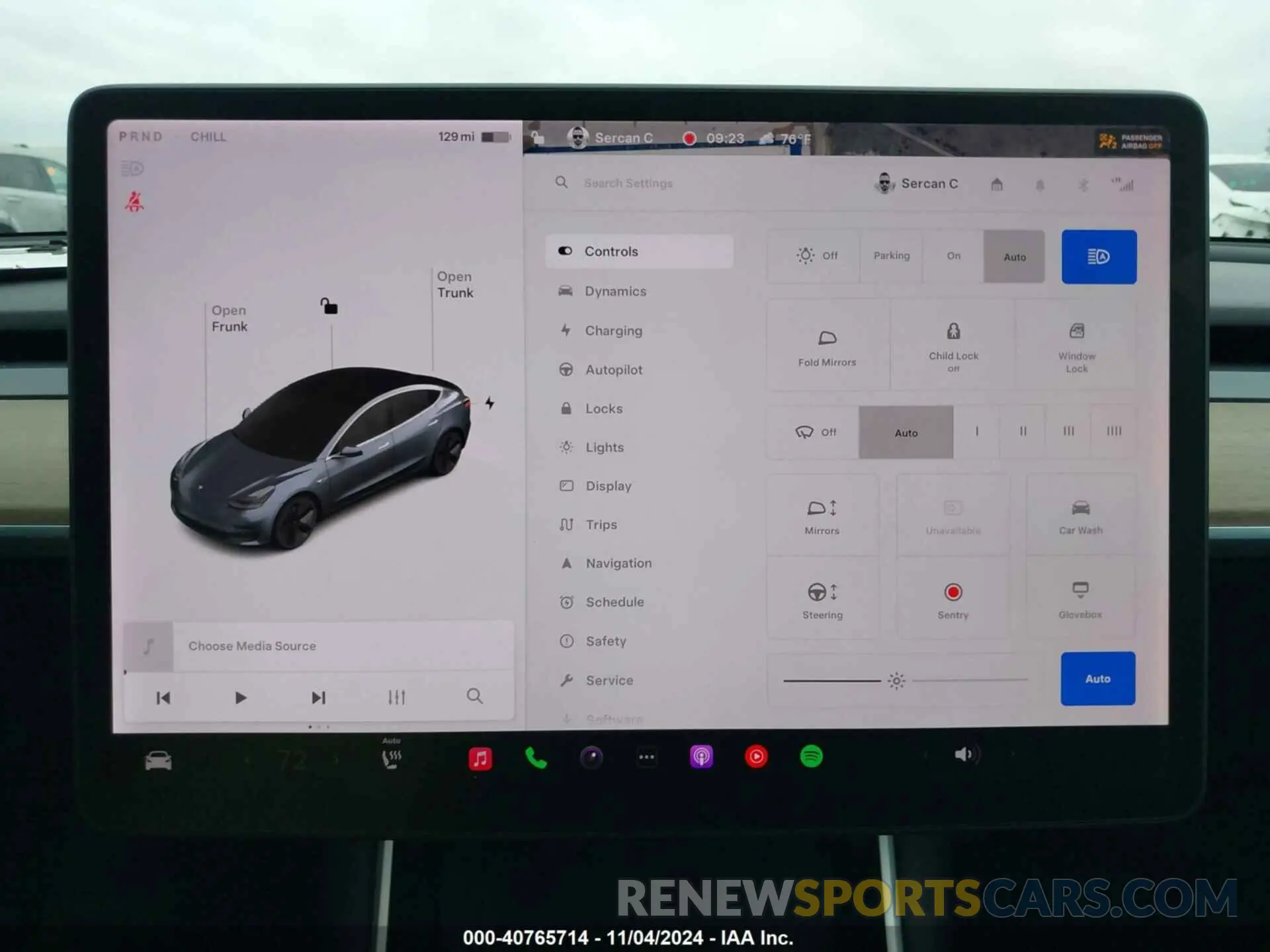 7 fotografías del automóvil dañado 5YJ3E1EB5KF510122 TESLA MODEL 3 2019