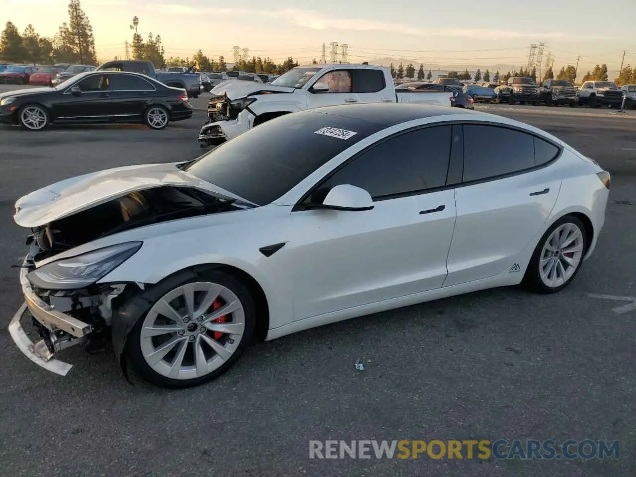 1 fotografías del automóvil dañado 5YJ3E1EB5KF514476 TESLA MODEL 3 2019