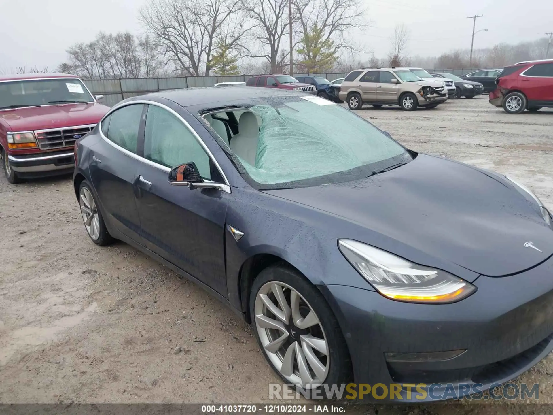 6 fotografías del automóvil dañado 5YJ3E1EB6KF365947 TESLA MODEL 3 2019
