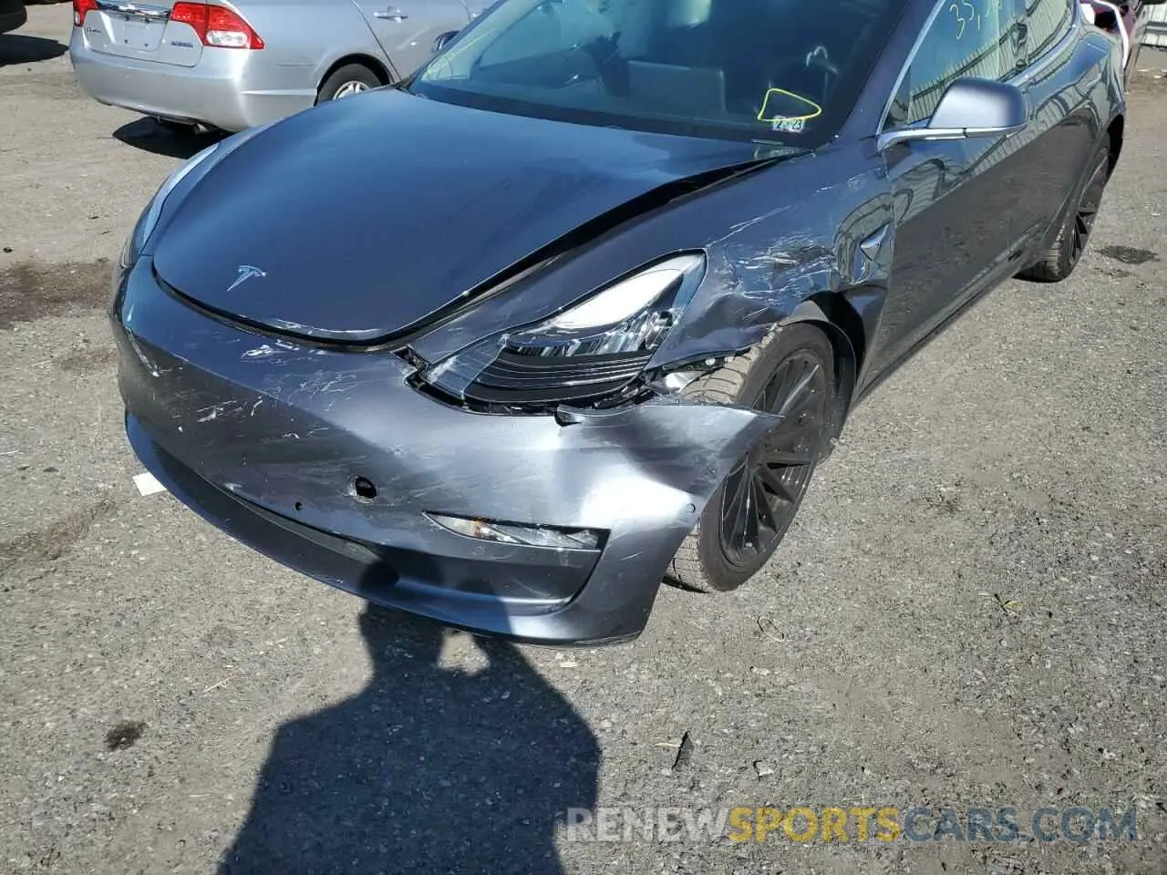 9 fotografías del automóvil dañado 5YJ3E1EB6KF392923 TESLA MODEL 3 2019