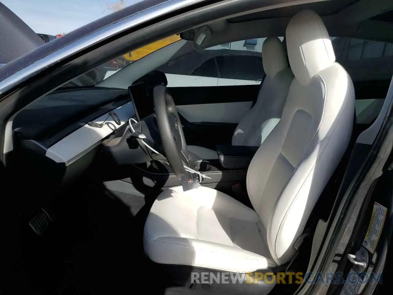 7 fotografías del automóvil dañado 5YJ3E1EB6KF393408 TESLA MODEL 3 2019
