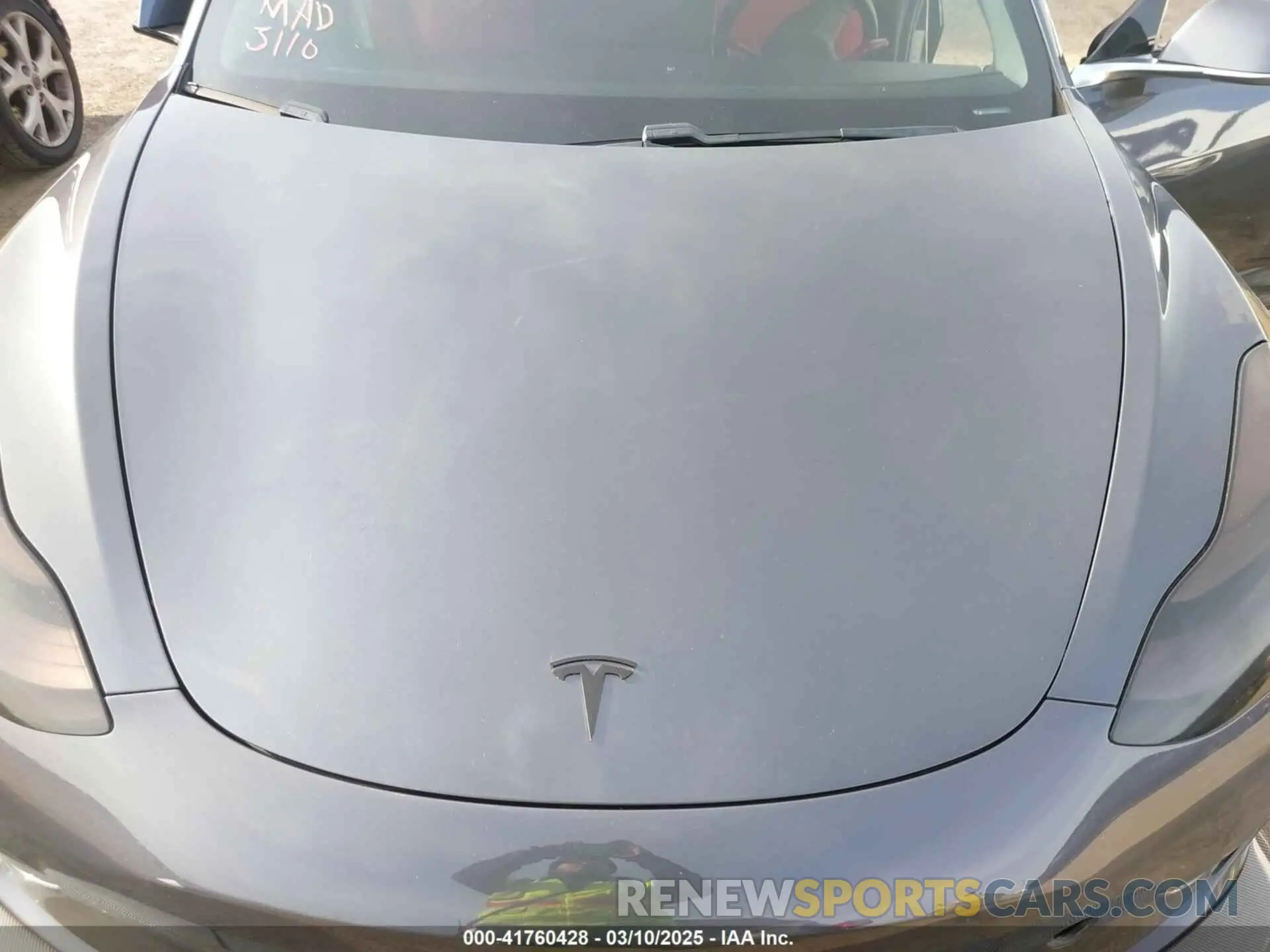 10 fotografías del automóvil dañado 5YJ3E1EB6KF413320 TESLA MODEL 3 2019