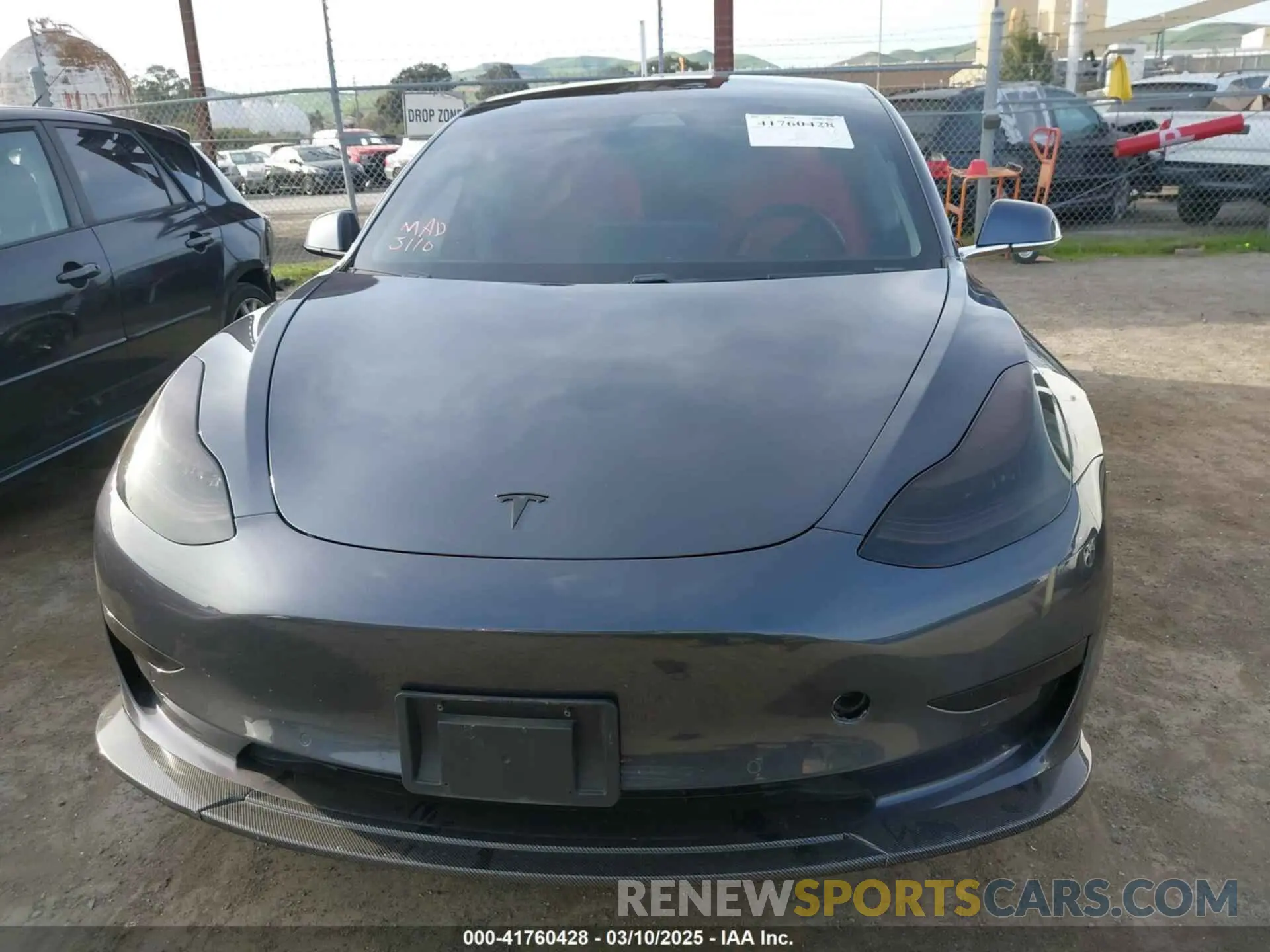 11 fotografías del automóvil dañado 5YJ3E1EB6KF413320 TESLA MODEL 3 2019