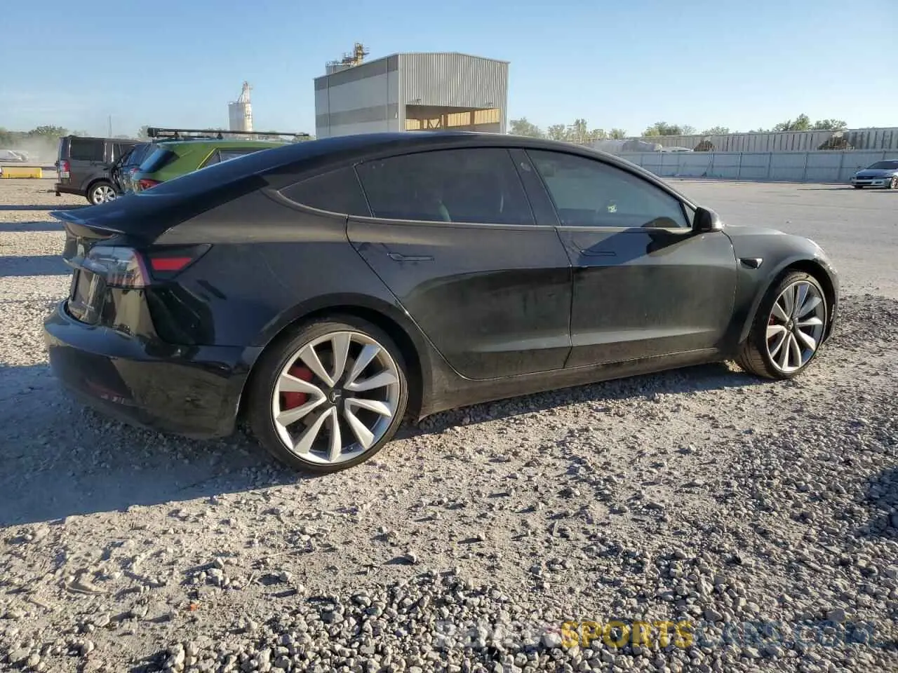 3 fotografías del automóvil dañado 5YJ3E1EB6KF440386 TESLA MODEL 3 2019
