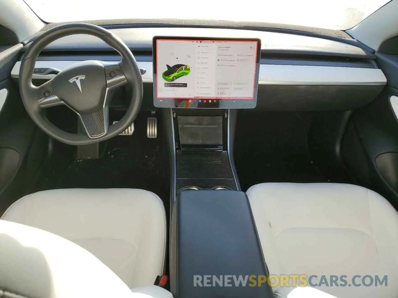 8 fotografías del automóvil dañado 5YJ3E1EB6KF440386 TESLA MODEL 3 2019