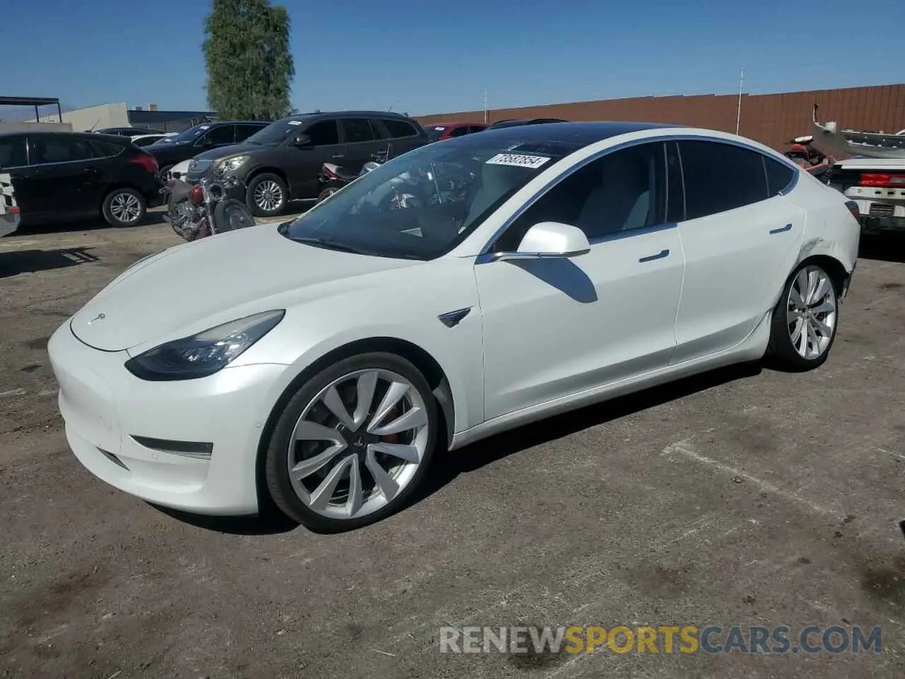 1 fotografías del automóvil dañado 5YJ3E1EB6KF454997 TESLA MODEL 3 2019