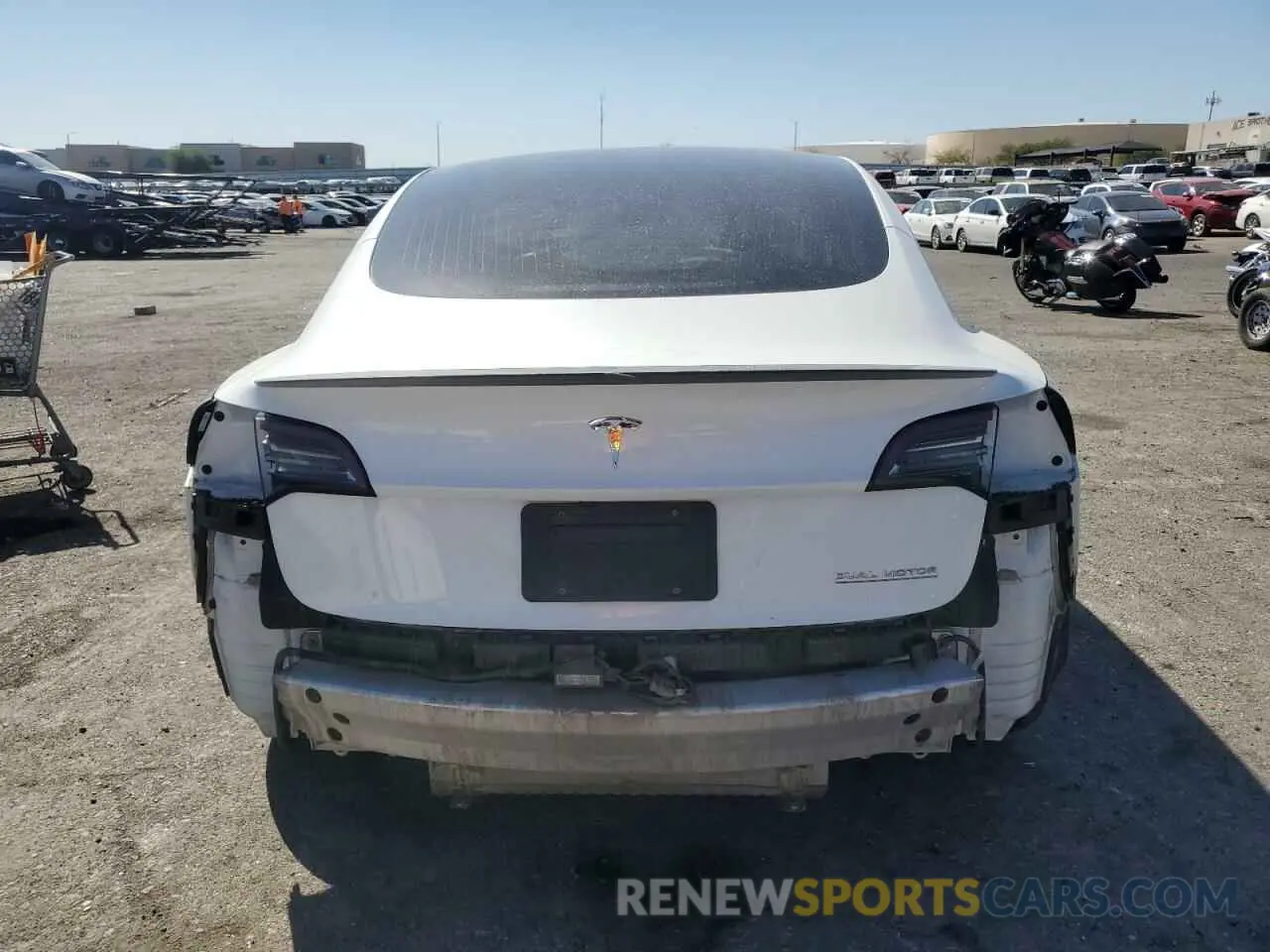 6 fotografías del automóvil dañado 5YJ3E1EB6KF454997 TESLA MODEL 3 2019