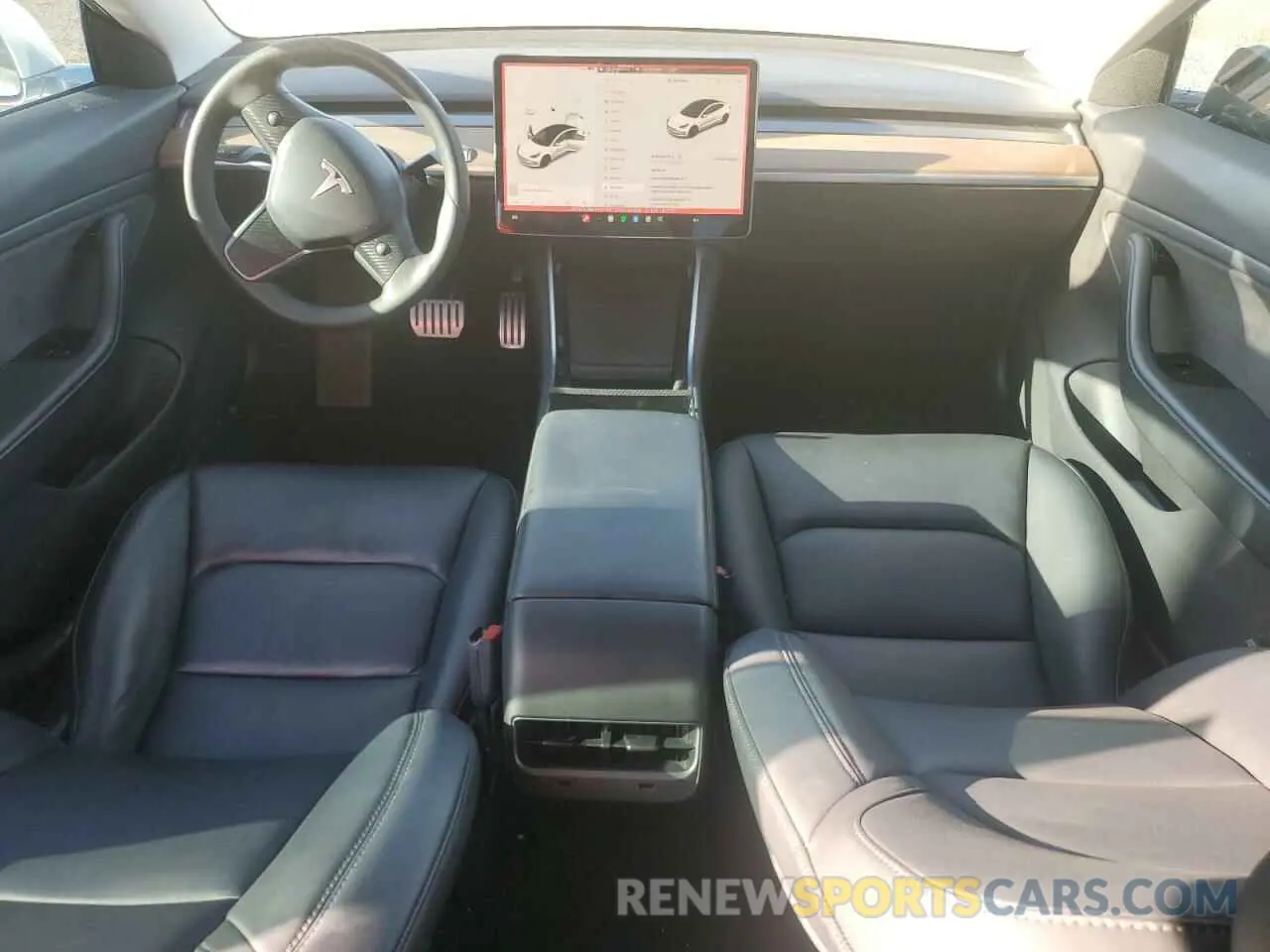 8 fotografías del automóvil dañado 5YJ3E1EB6KF487143 TESLA MODEL 3 2019
