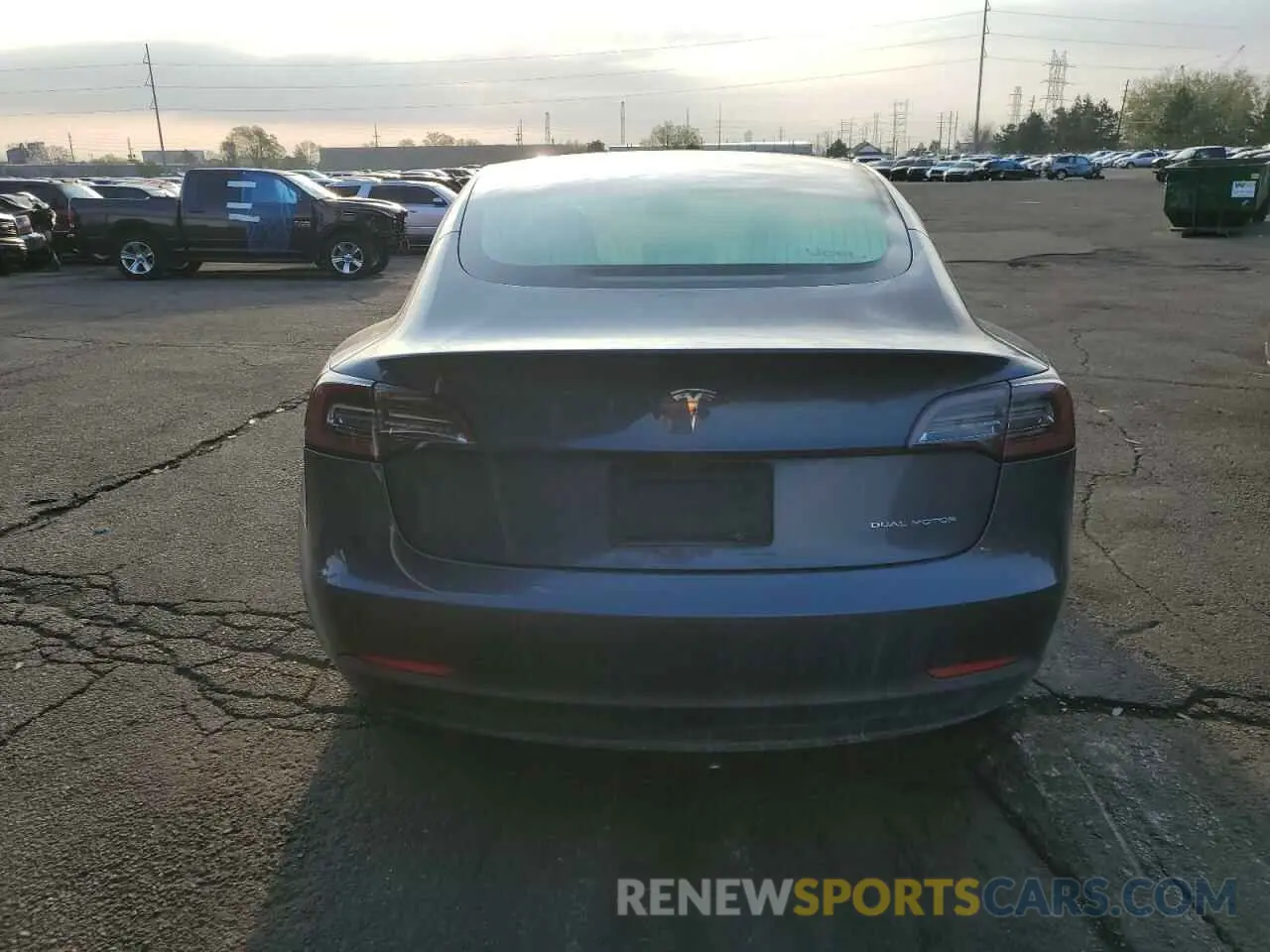 6 fotografías del automóvil dañado 5YJ3E1EB7KF192259 TESLA MODEL 3 2019