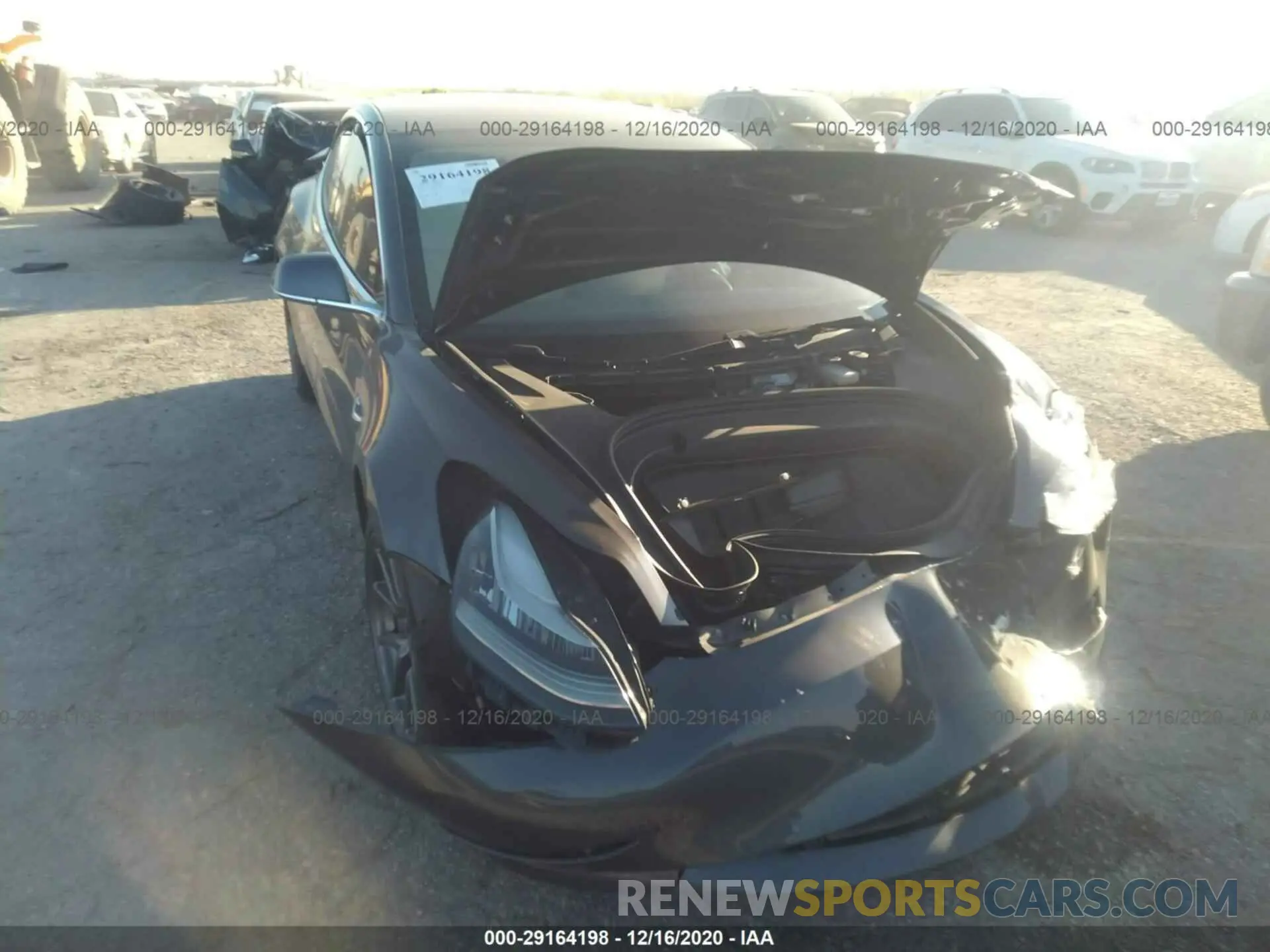 6 fotografías del automóvil dañado 5YJ3E1EB7KF192391 TESLA MODEL 3 2019