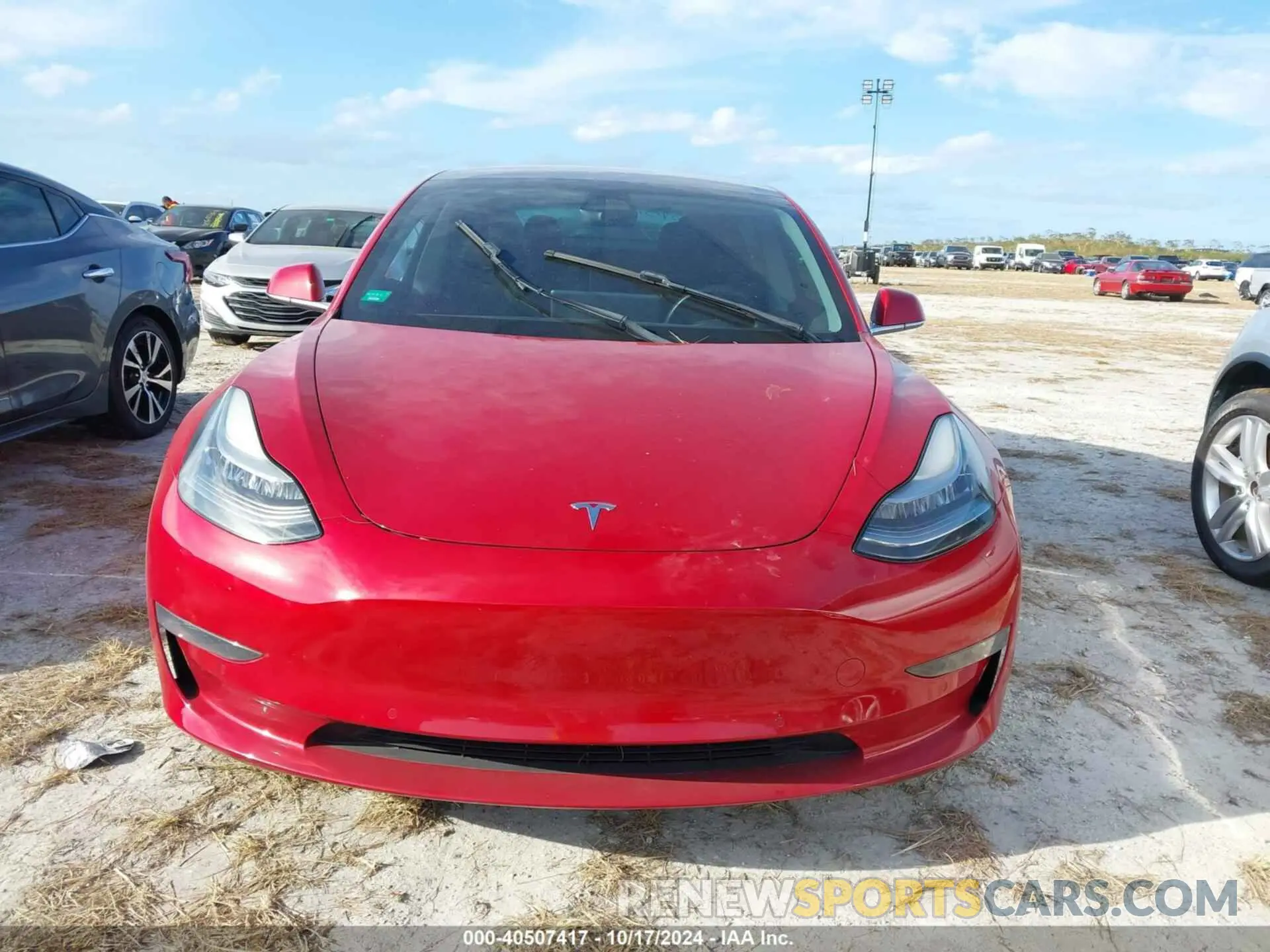 6 fotografías del automóvil dañado 5YJ3E1EB7KF194660 TESLA MODEL 3 2019
