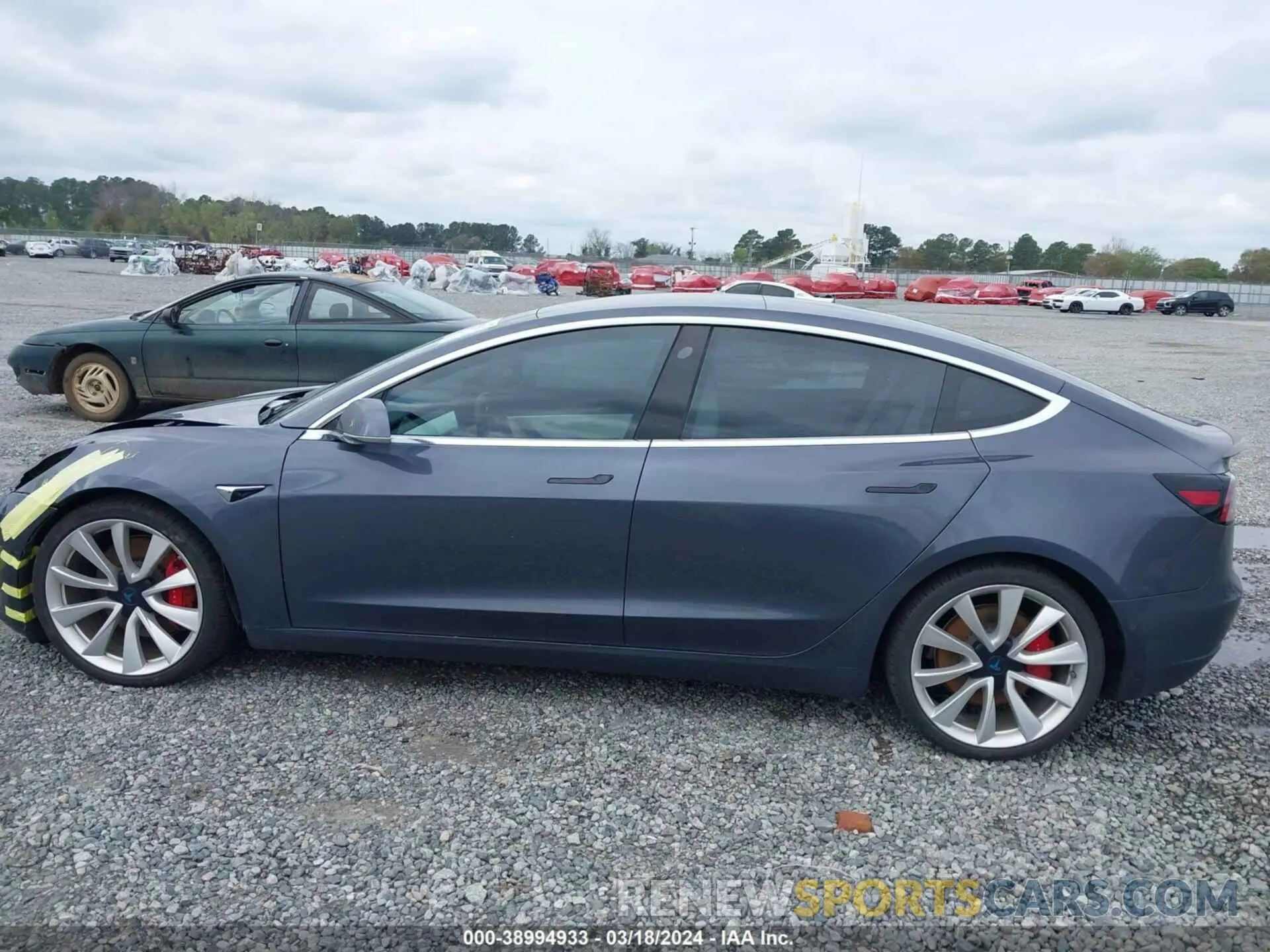 14 fotografías del automóvil dañado 5YJ3E1EB7KF214082 TESLA MODEL 3 2019