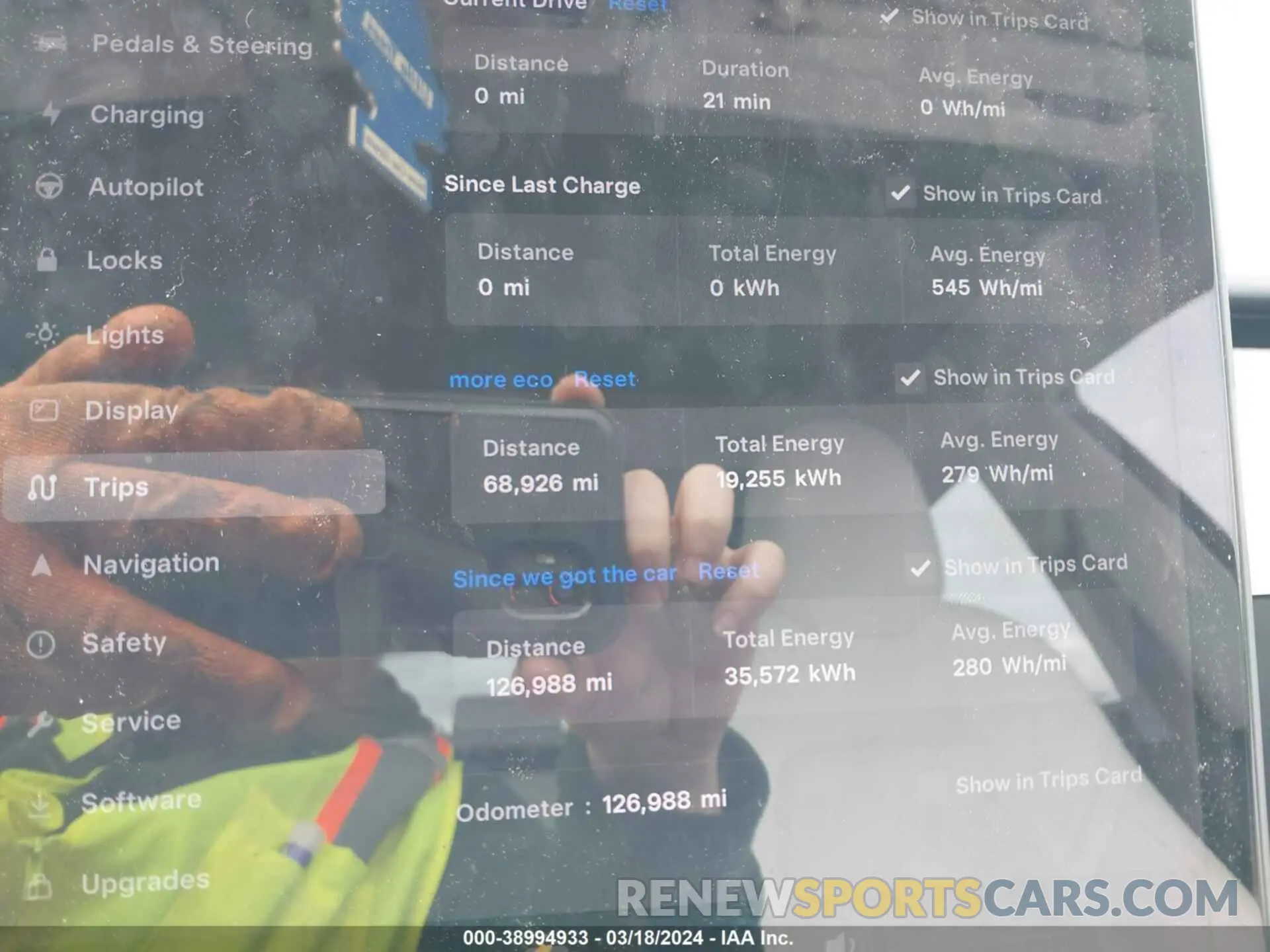 7 fotografías del automóvil dañado 5YJ3E1EB7KF214082 TESLA MODEL 3 2019