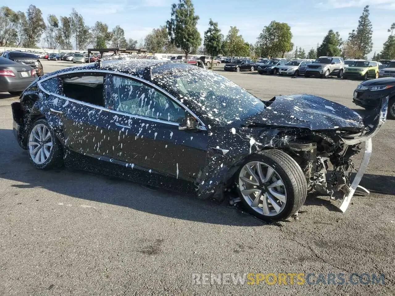4 fotografías del automóvil dañado 5YJ3E1EB7KF364564 TESLA MODEL 3 2019