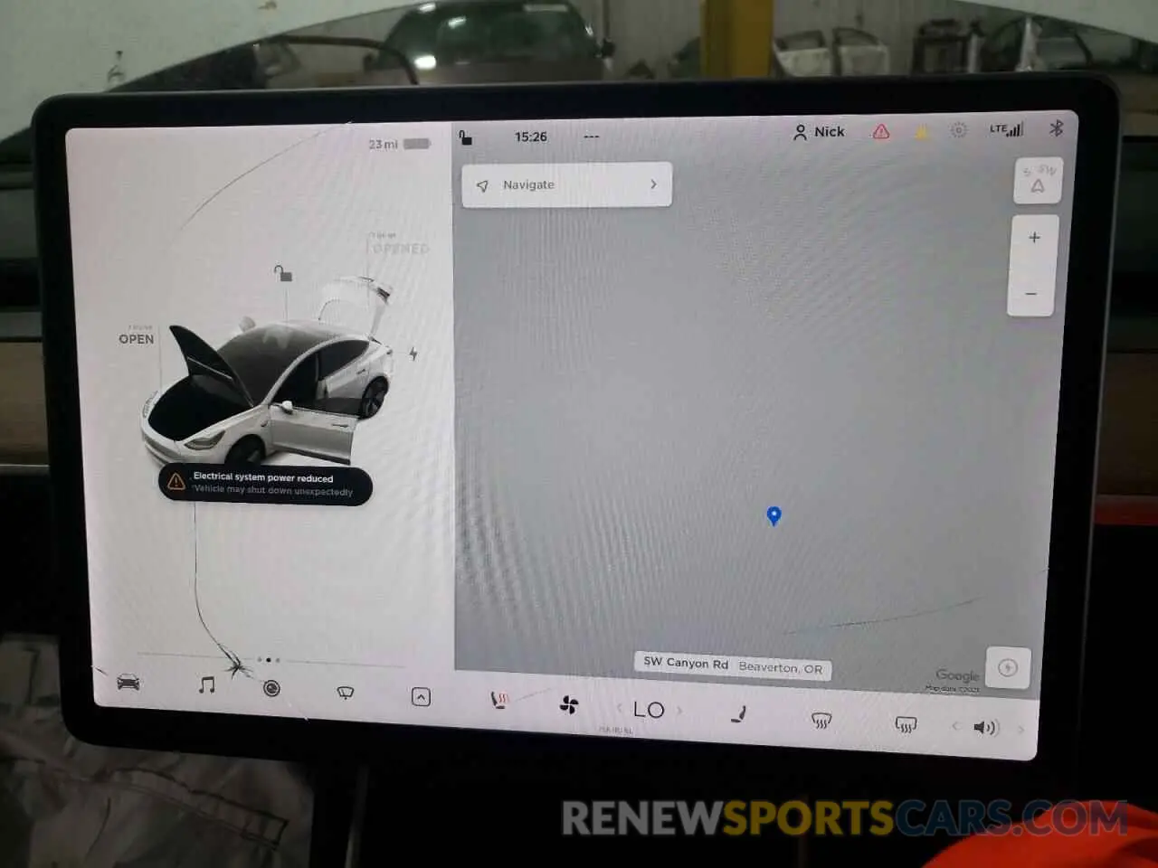 8 fotografías del automóvil dañado 5YJ3E1EB7KF433415 TESLA MODEL 3 2019