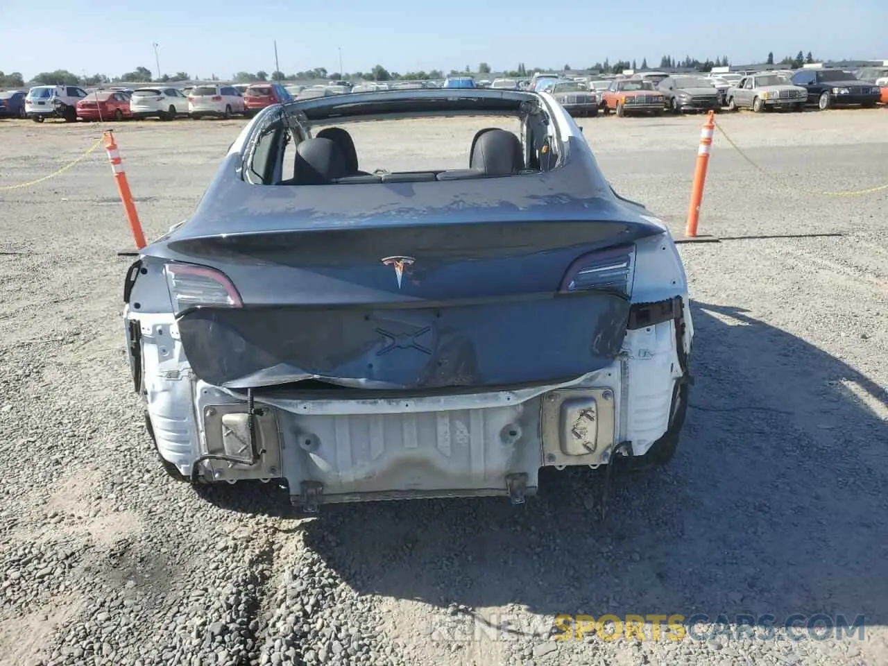 6 fotografías del automóvil dañado 5YJ3E1EB7KF433463 TESLA MODEL 3 2019