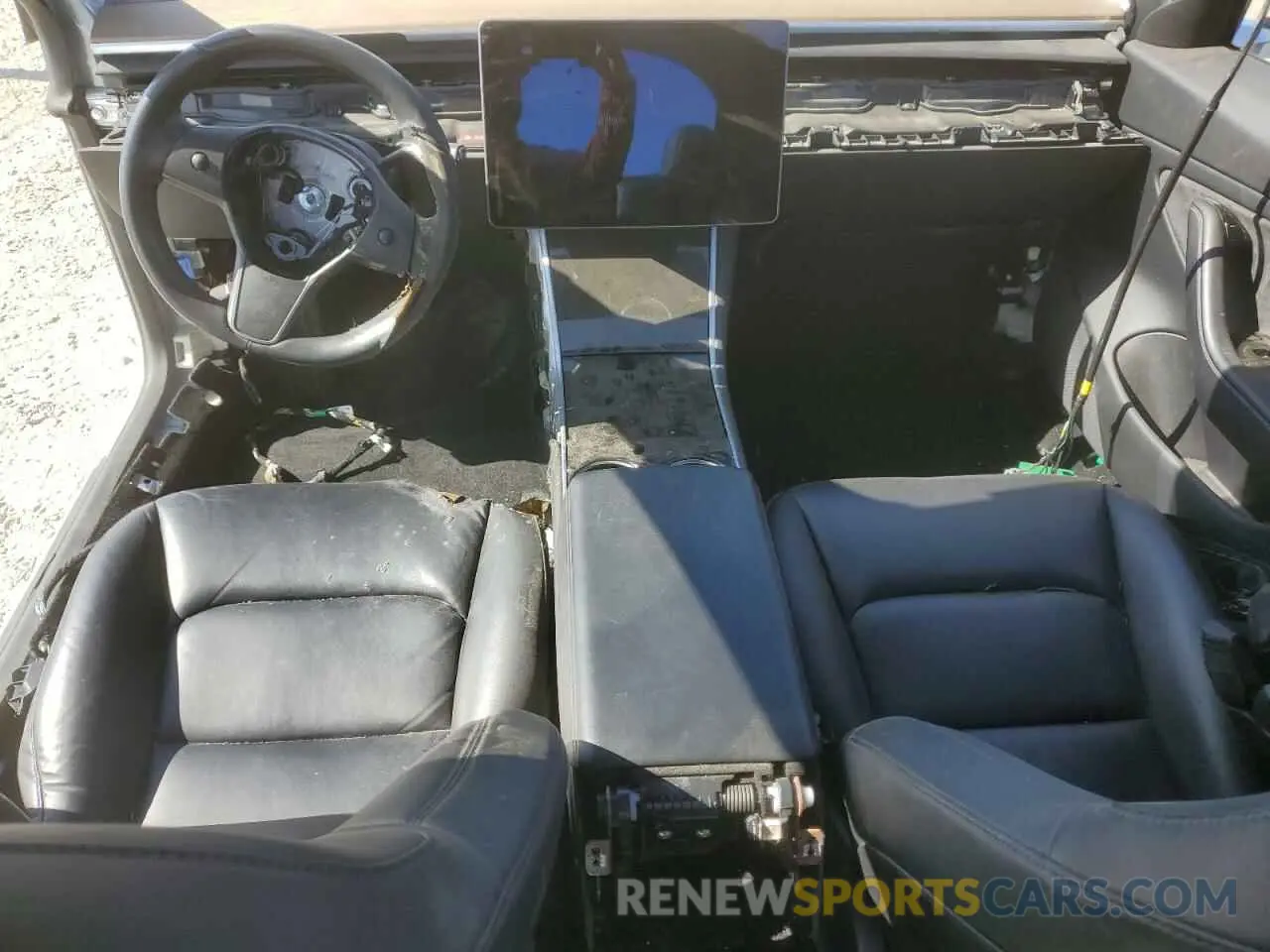 8 fotografías del automóvil dañado 5YJ3E1EB7KF433463 TESLA MODEL 3 2019