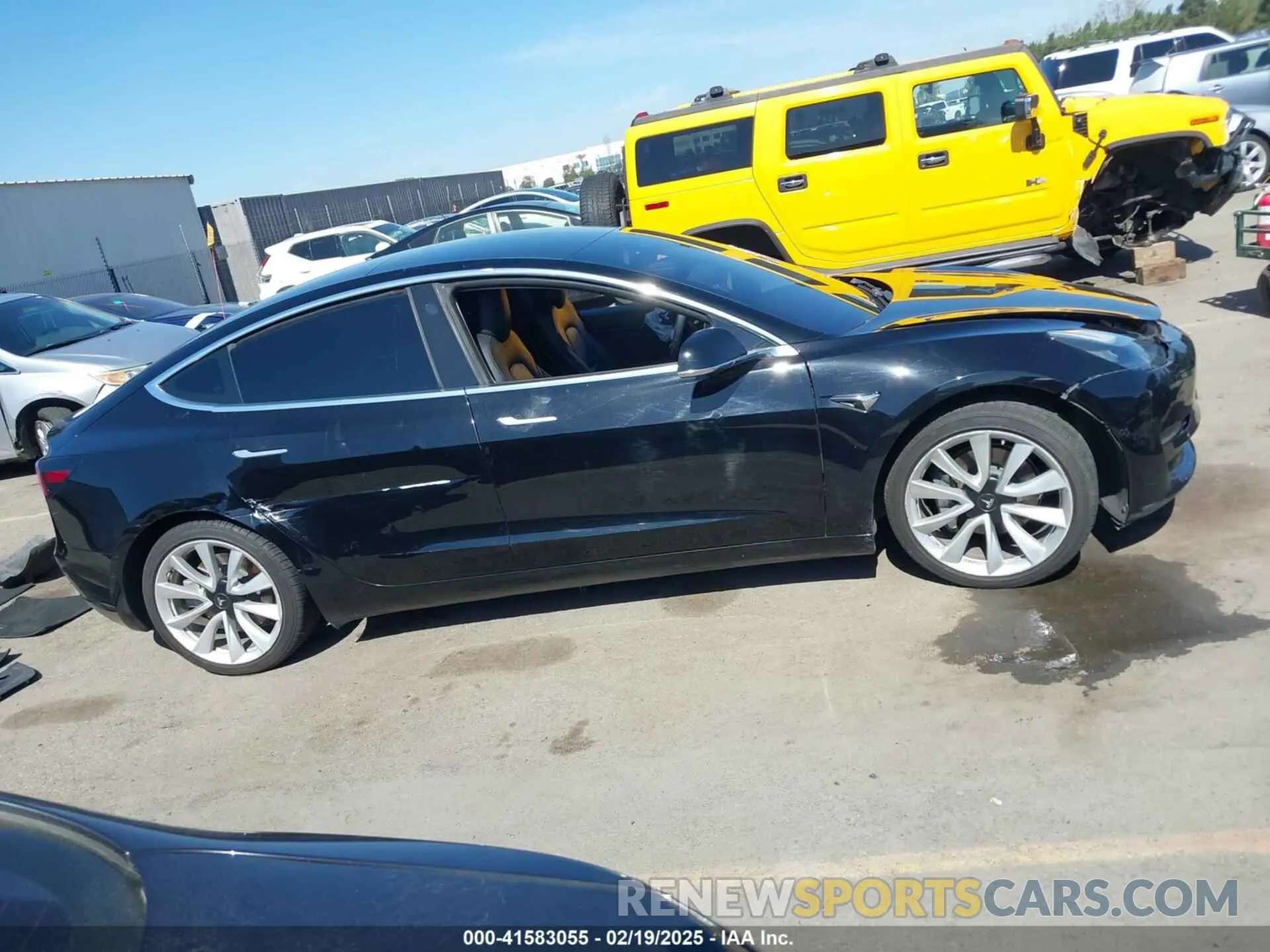 12 fotografías del automóvil dañado 5YJ3E1EB7KF433608 TESLA MODEL 3 2019