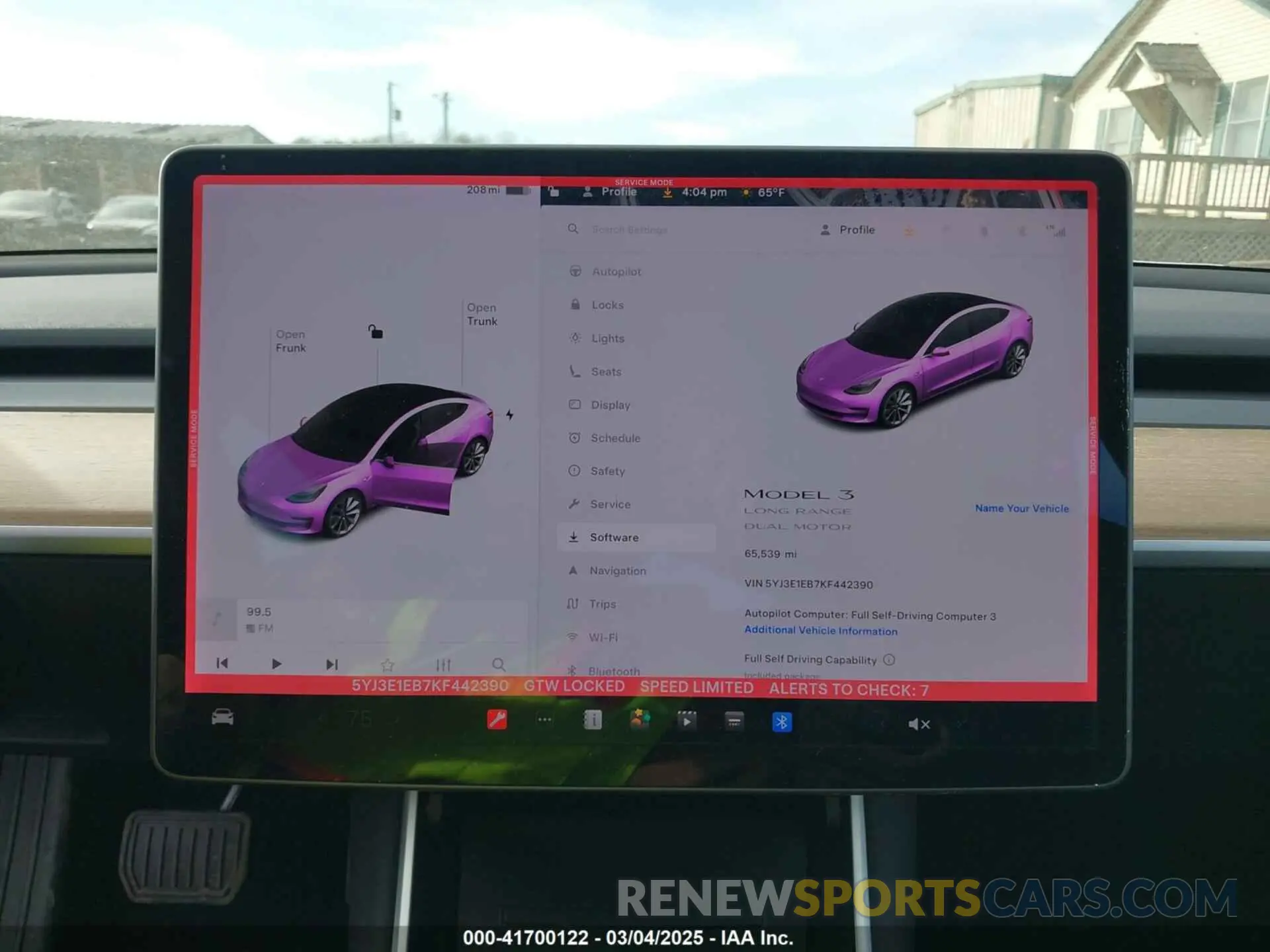 19 fotografías del automóvil dañado 5YJ3E1EB7KF442390 TESLA MODEL 3 2019