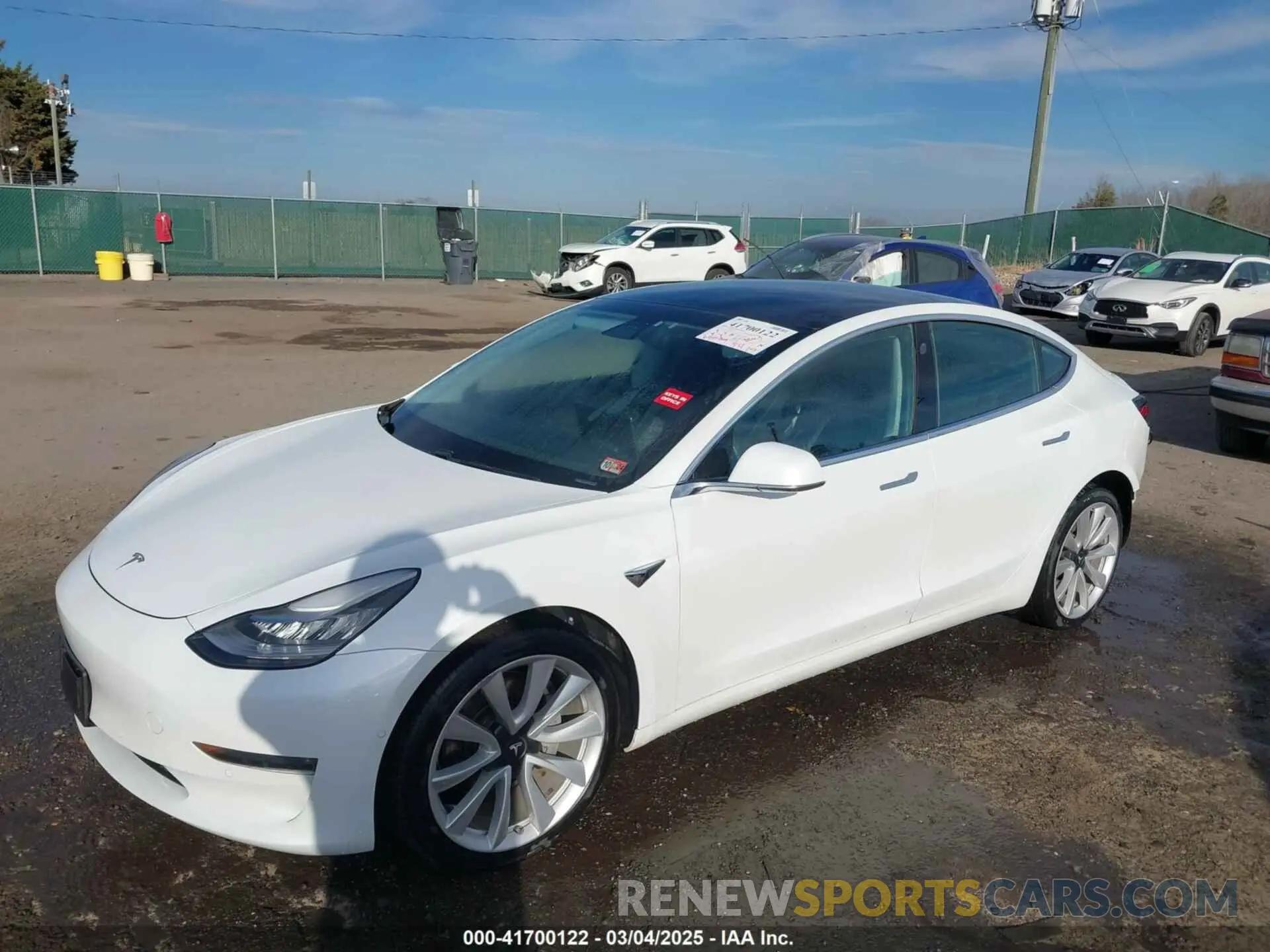 2 fotografías del automóvil dañado 5YJ3E1EB7KF442390 TESLA MODEL 3 2019