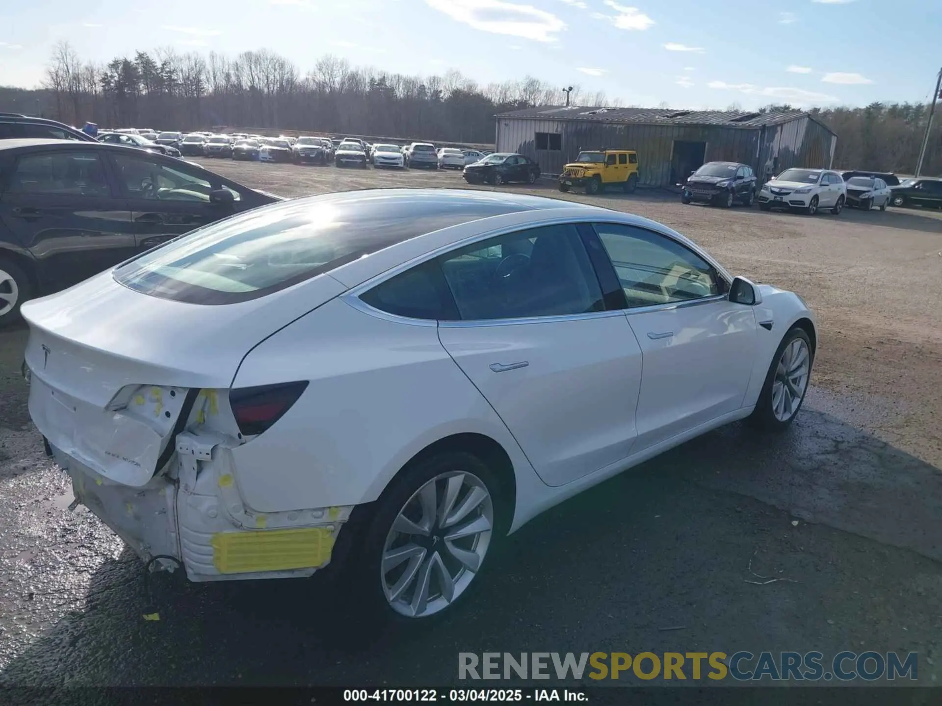 4 fotografías del automóvil dañado 5YJ3E1EB7KF442390 TESLA MODEL 3 2019