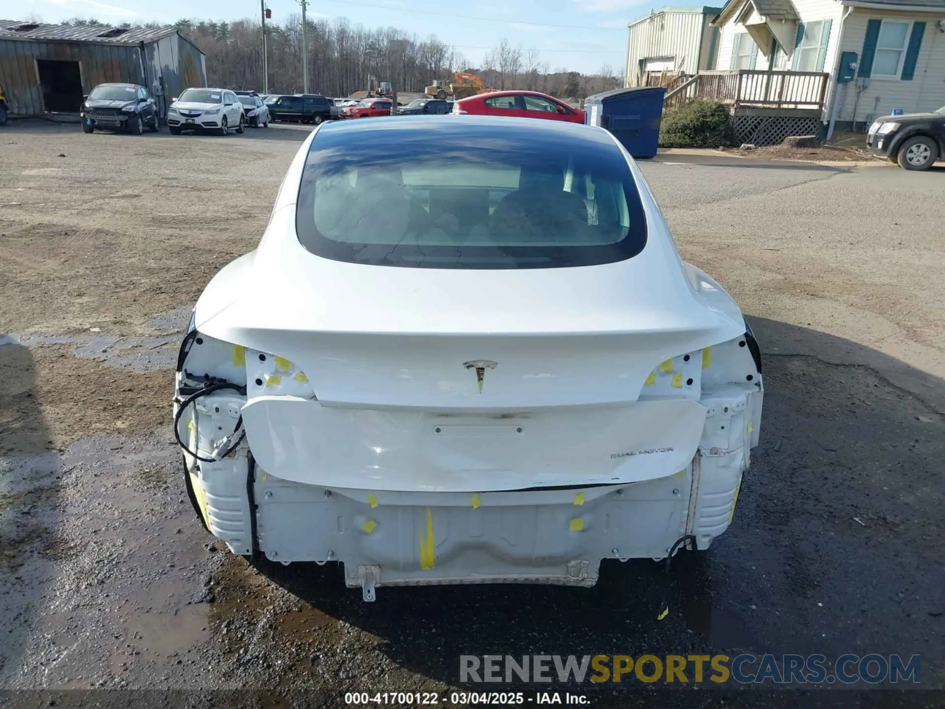 6 fotografías del automóvil dañado 5YJ3E1EB7KF442390 TESLA MODEL 3 2019