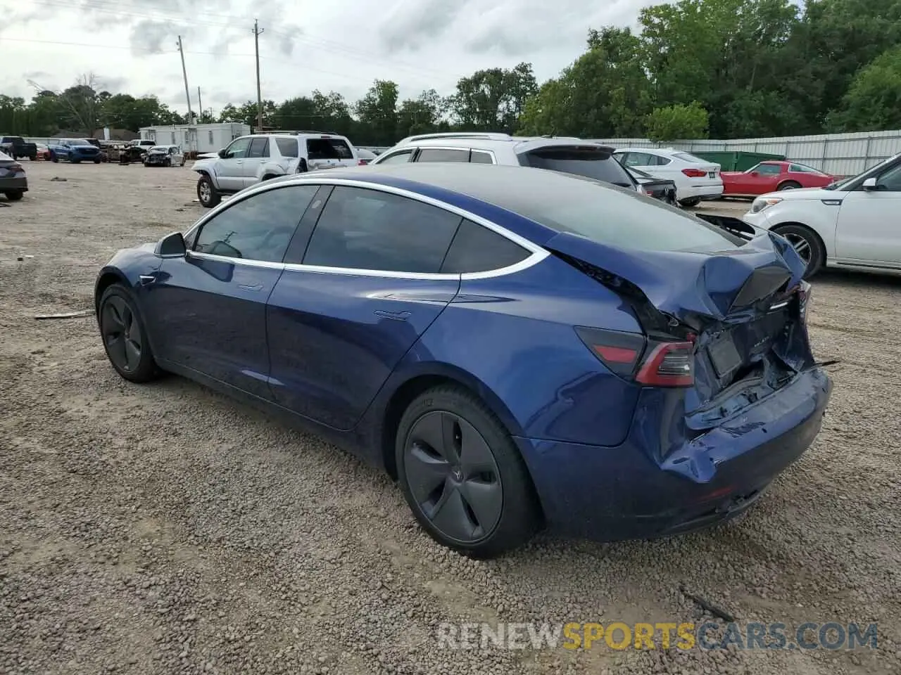 2 fotografías del automóvil dañado 5YJ3E1EB7KF452885 TESLA MODEL 3 2019