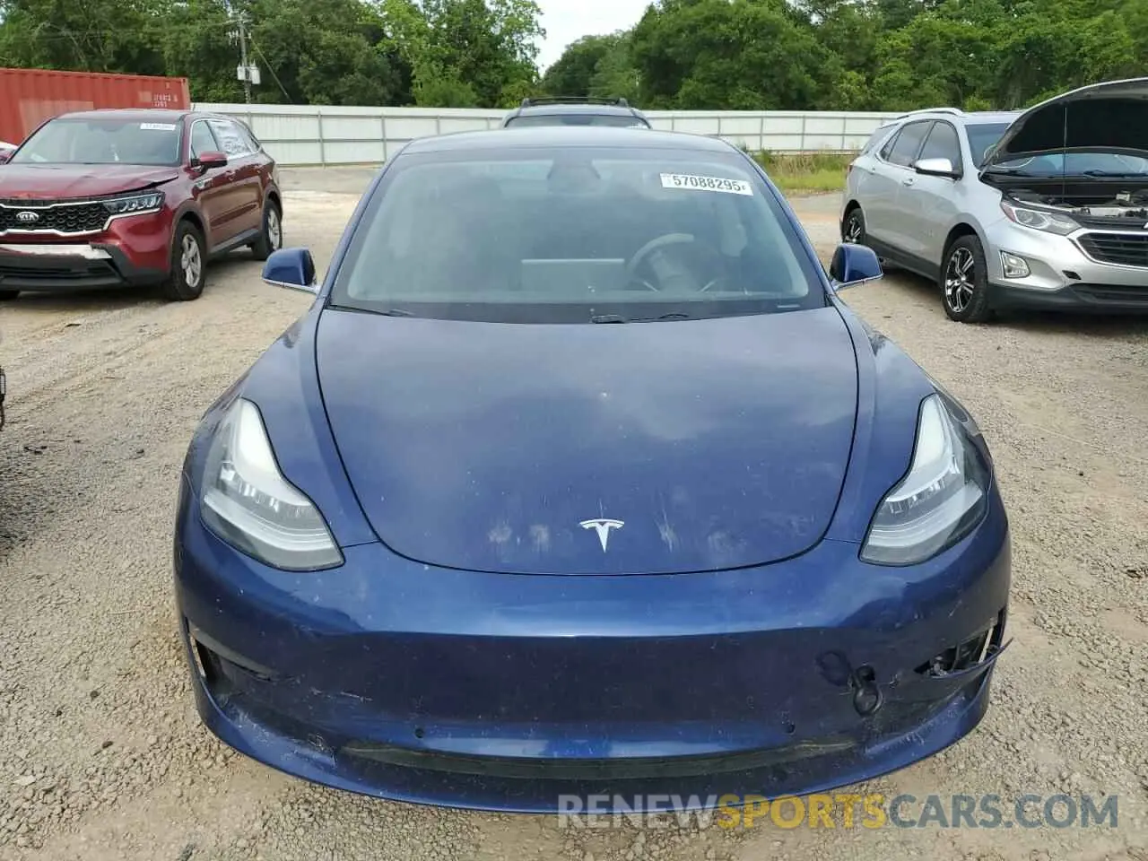 5 fotografías del automóvil dañado 5YJ3E1EB7KF452885 TESLA MODEL 3 2019