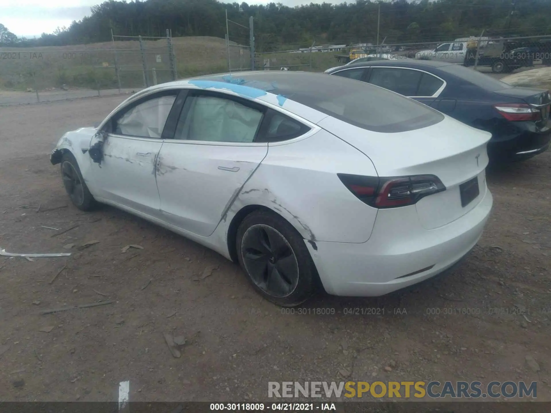 3 fotografías del automóvil dañado 5YJ3E1EB7KF452935 TESLA MODEL 3 2019