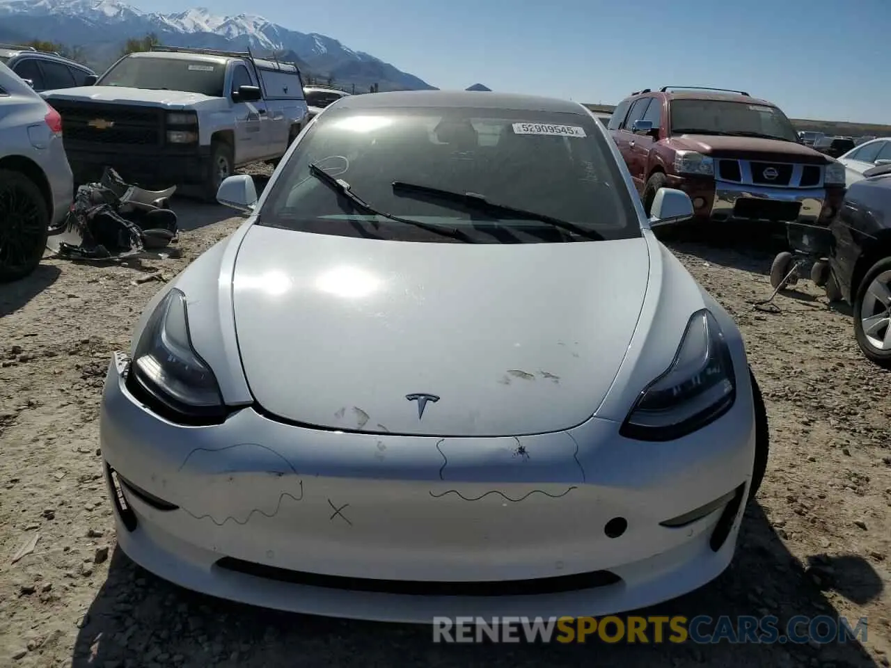5 fotografías del automóvil dañado 5YJ3E1EB7KF453308 TESLA MODEL 3 2019