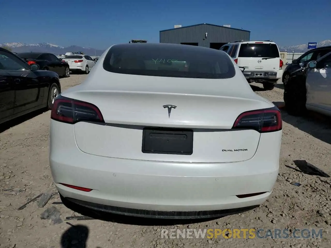 6 fotografías del automóvil dañado 5YJ3E1EB7KF453308 TESLA MODEL 3 2019