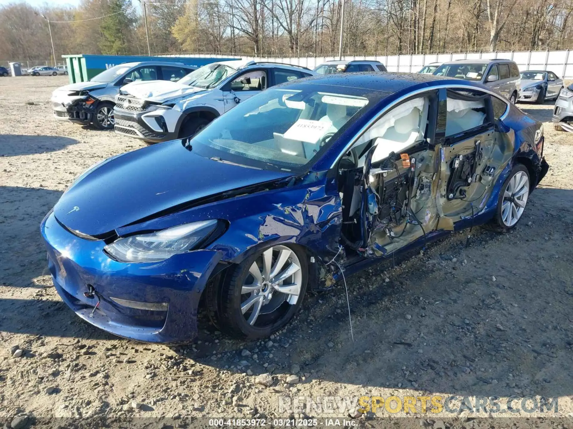 2 fotografías del automóvil dañado 5YJ3E1EB7KF454636 TESLA MODEL 3 2019
