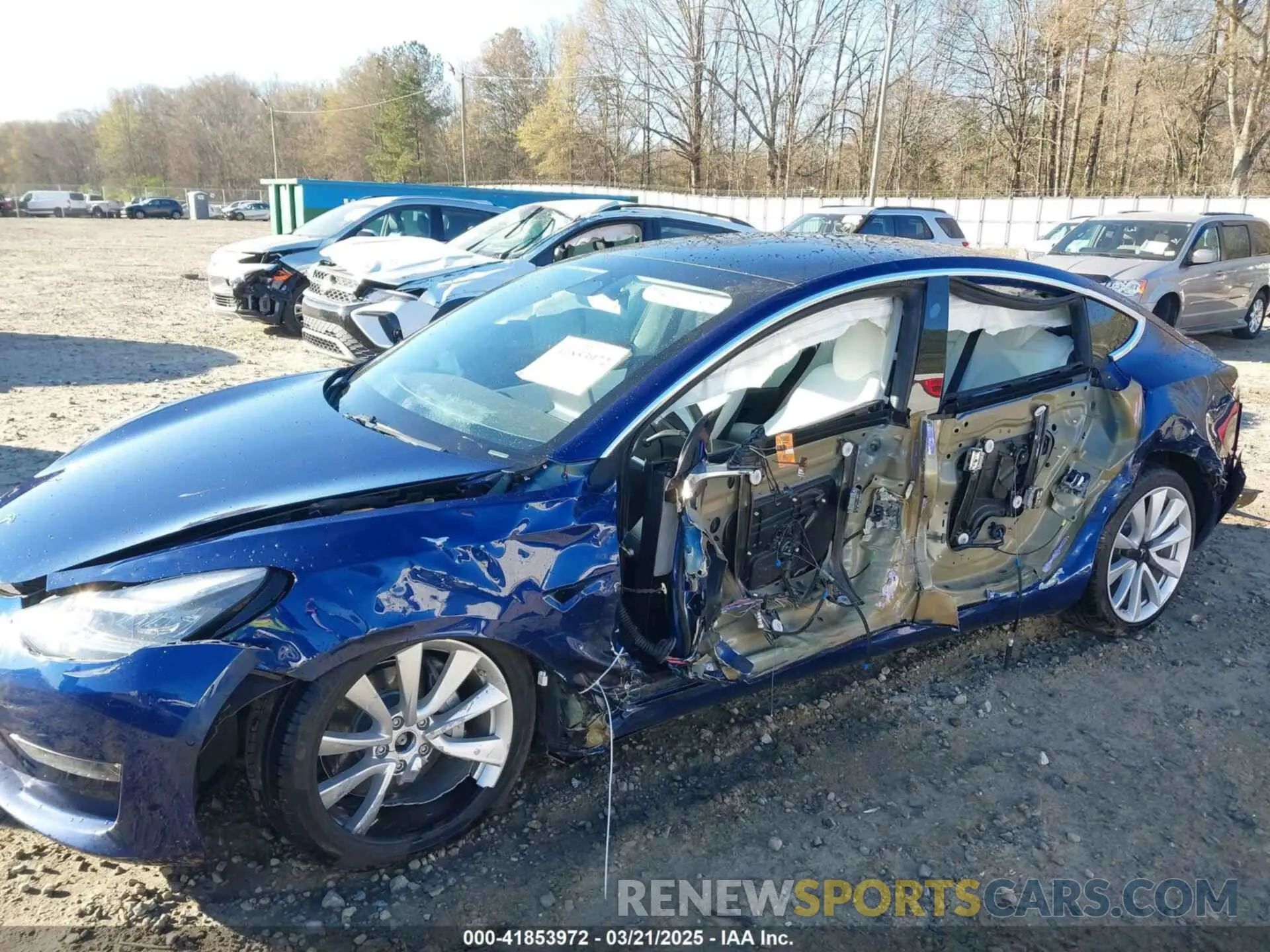 6 fotografías del automóvil dañado 5YJ3E1EB7KF454636 TESLA MODEL 3 2019
