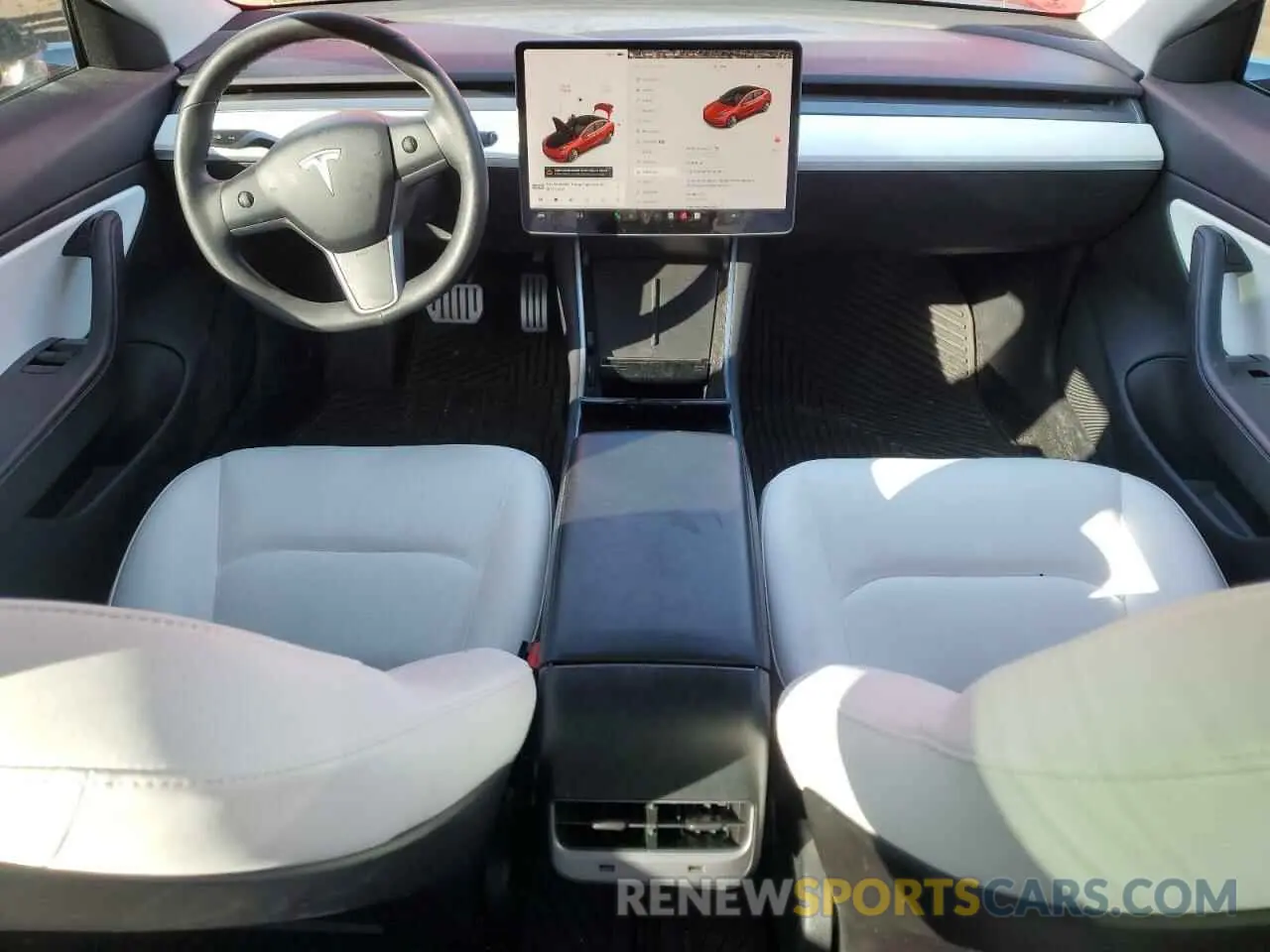 8 fotografías del automóvil dañado 5YJ3E1EB7KF454894 TESLA MODEL 3 2019