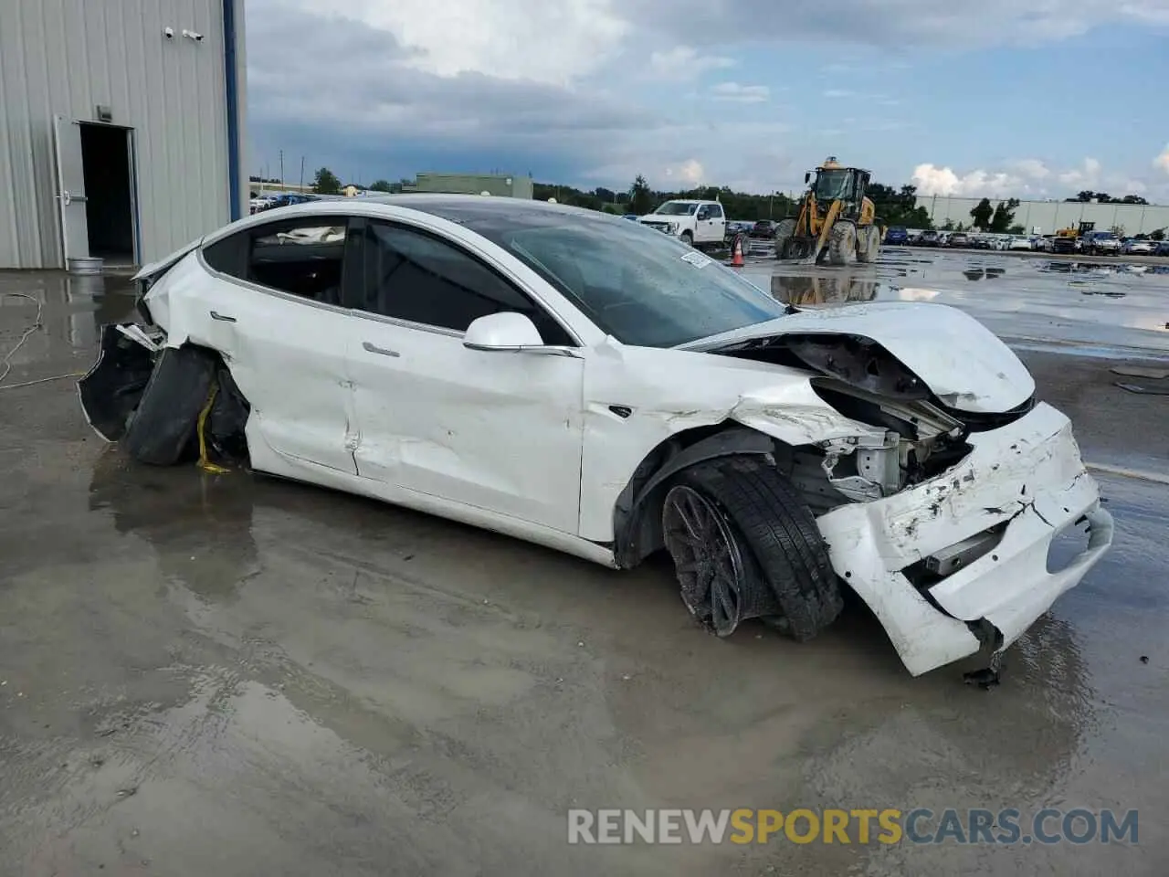 4 fotografías del automóvil dañado 5YJ3E1EB7KF469749 TESLA MODEL 3 2019