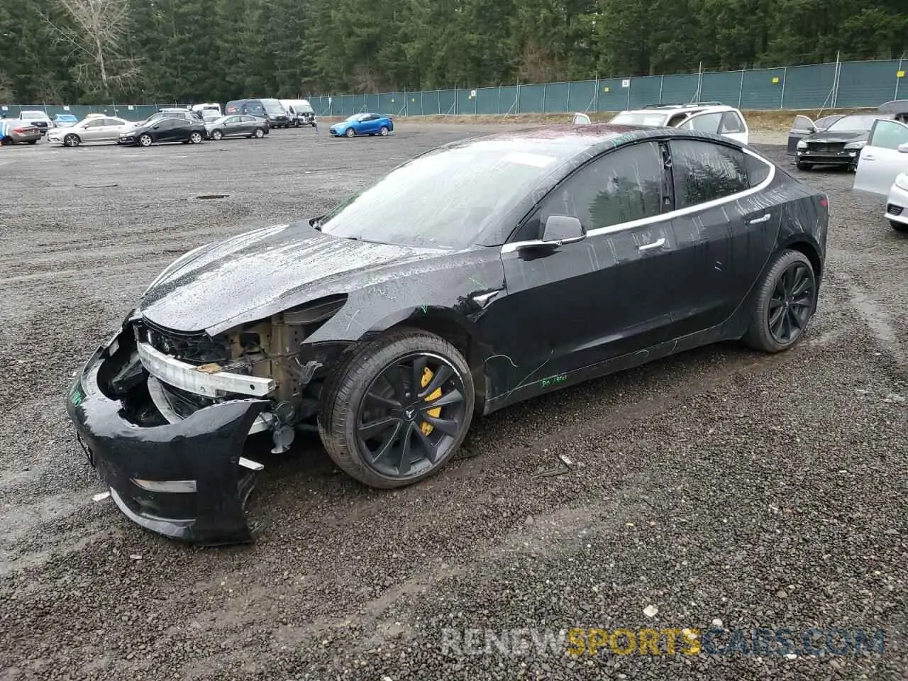 1 fotografías del automóvil dañado 5YJ3E1EB8KF192464 TESLA MODEL 3 2019