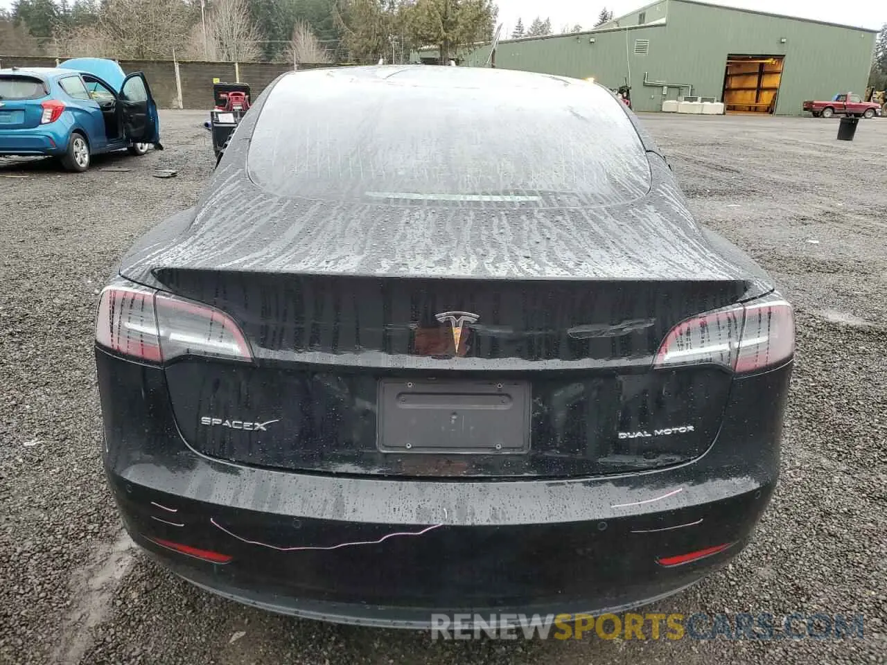 6 fotografías del automóvil dañado 5YJ3E1EB8KF192464 TESLA MODEL 3 2019